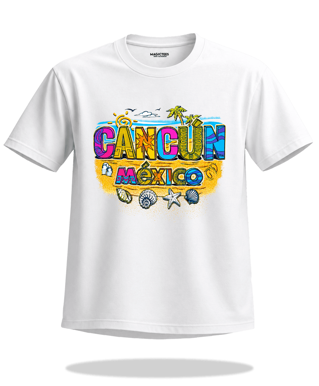 Playera "CANCÚN Fonatur" – LUMISOL | Dónde el sol revela la magia. | Playera que cambia de color con el sol - Magic Tees