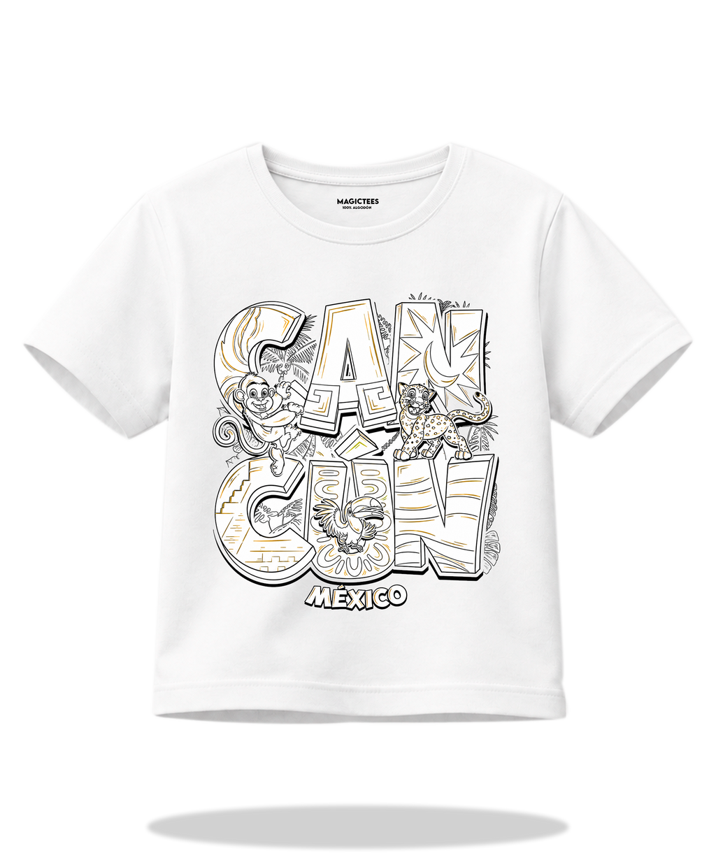 Playera "Cancun Fonatur Niño" – LUMISOL | Donde el sol revela la magia. | Playera que cambia de color con el sol - Magic Tees