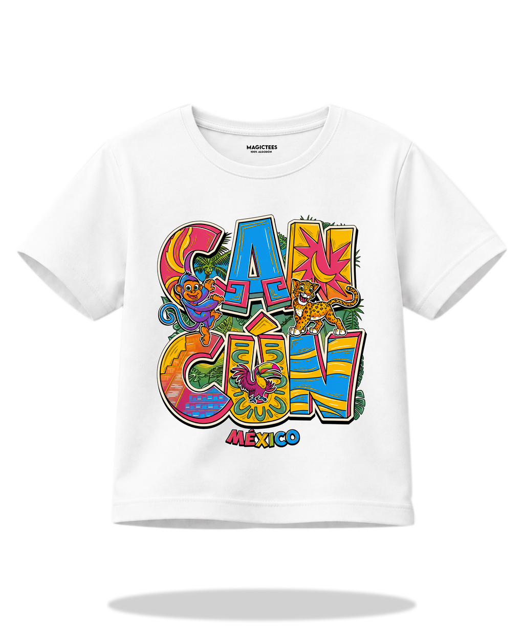 Playera "Cancun Fonatur Niño" – LUMISOL | Donde el sol revela la magia. | Playera que cambia de color con el sol - Magic Tees