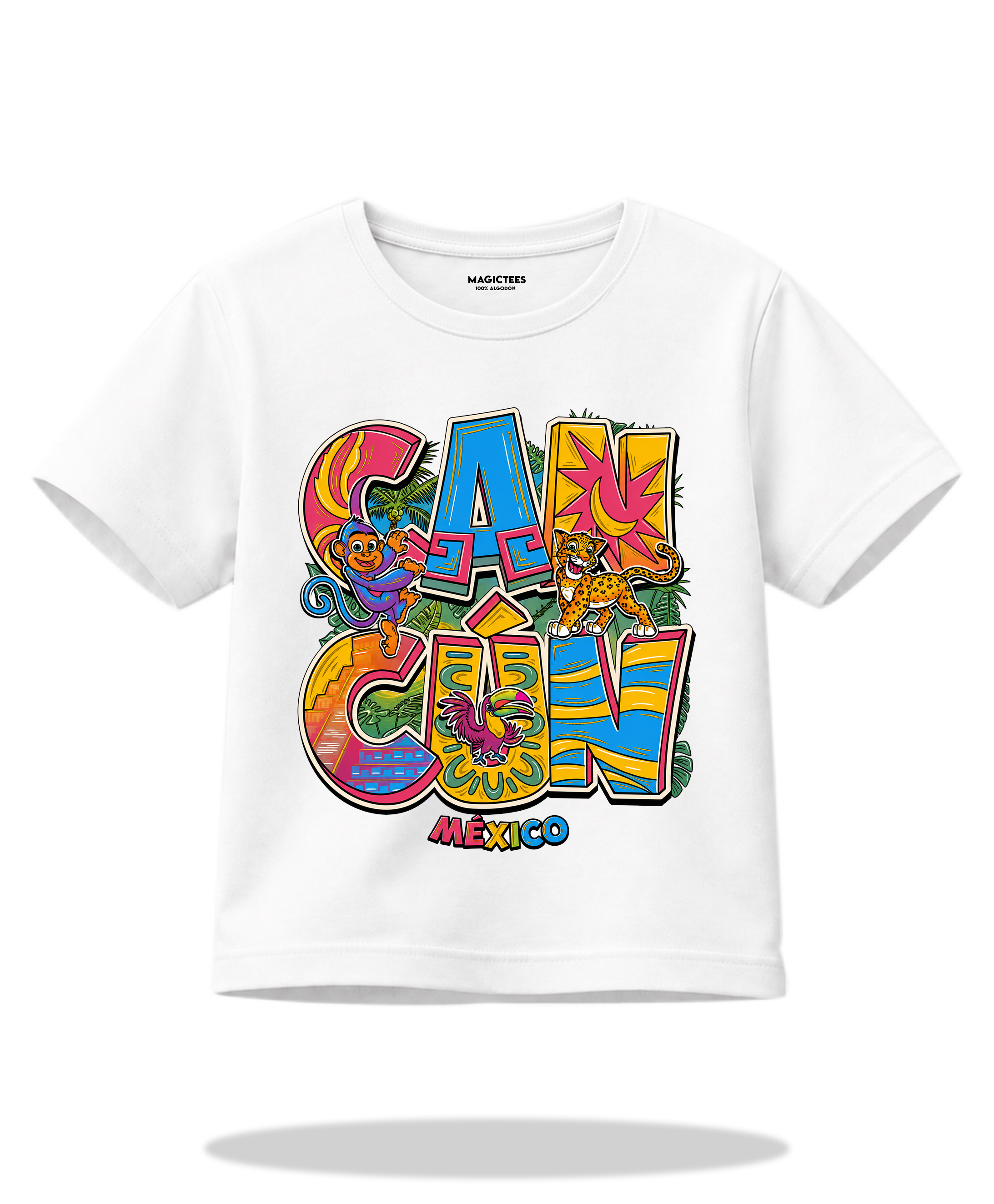 Playera "Cancun Fonatur Niño" – LUMISOL | Donde el sol revela la magia. | Playera que cambia de color con el sol - Magic Tees