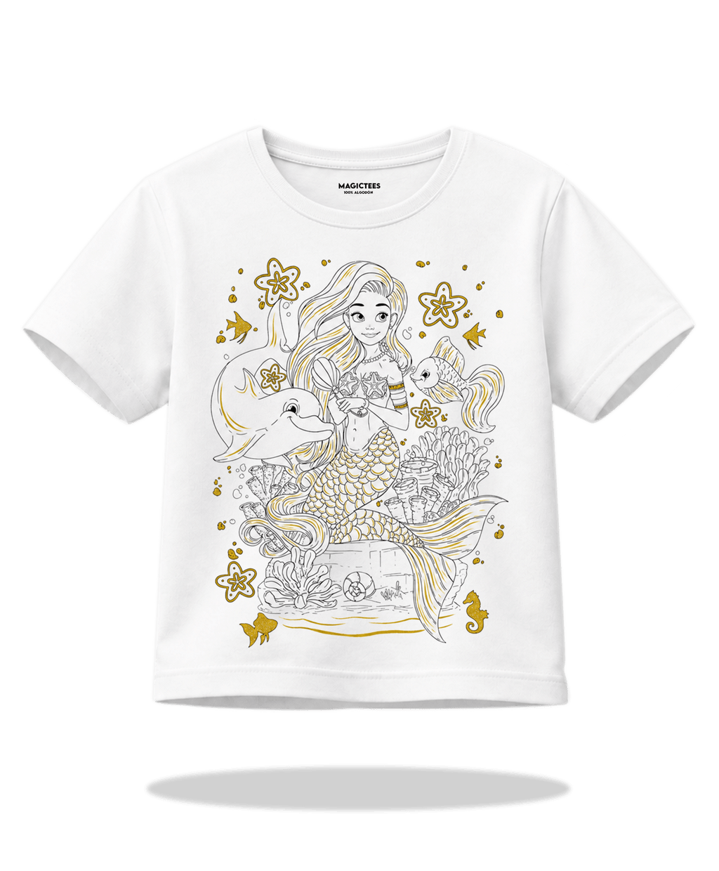 Playera "Sirena" – LUMISOL | Donde el sol revela la magia | Playera que cambia de color con el sol - Magic Tees