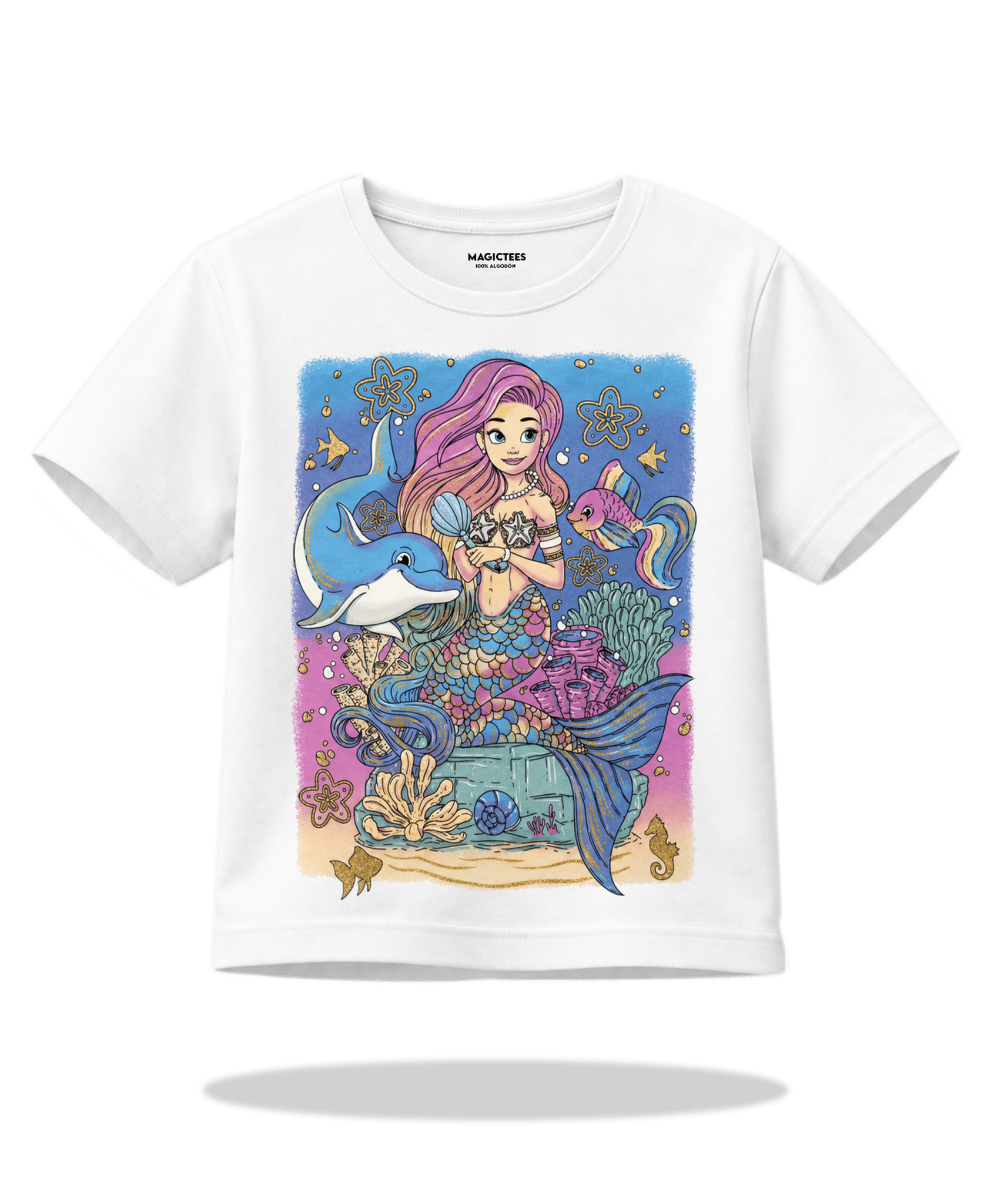 Playera "Sirena" – LUMISOL | Donde el sol revela la magia | Playera que cambia de color con el sol - Magic Tees