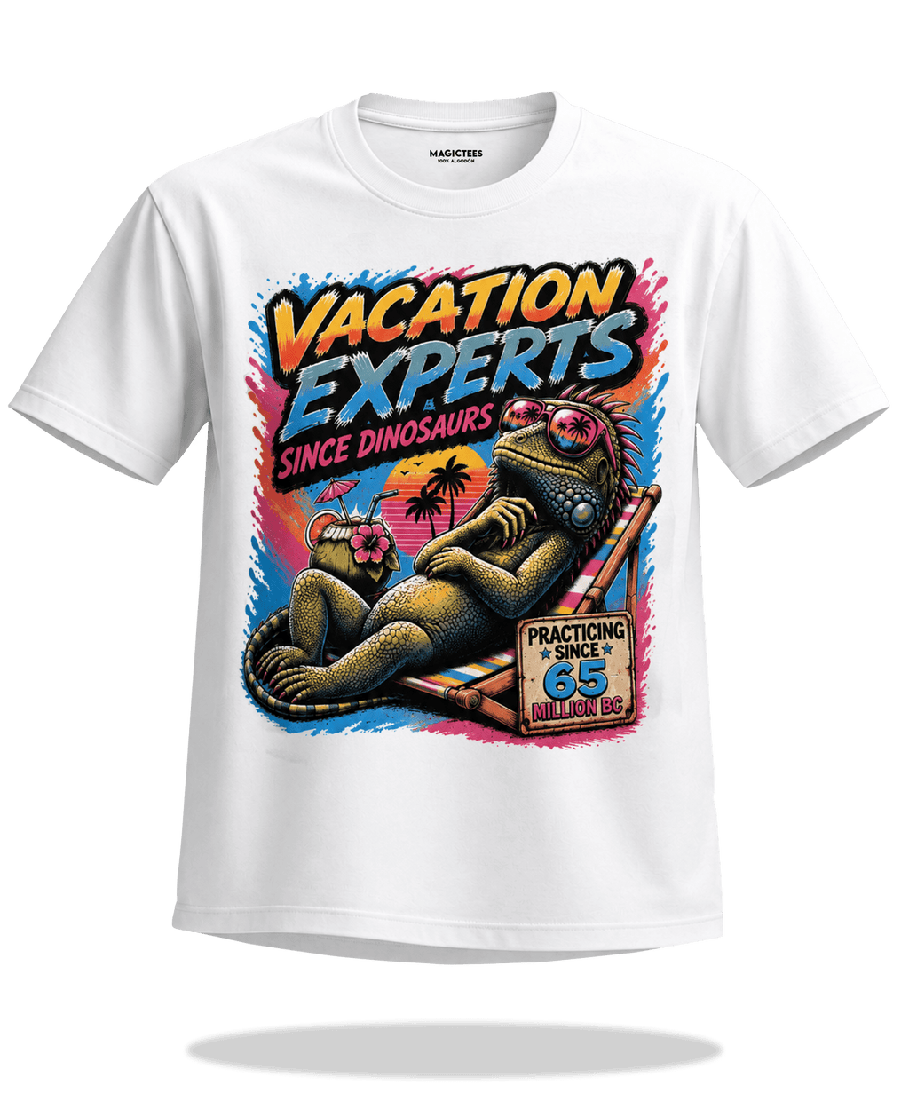 Playera "Vacation EXPERTS" – LUMISOL | Dónde el sol revela la magia. | Playera que cambia de color con el sol - Magic Tees