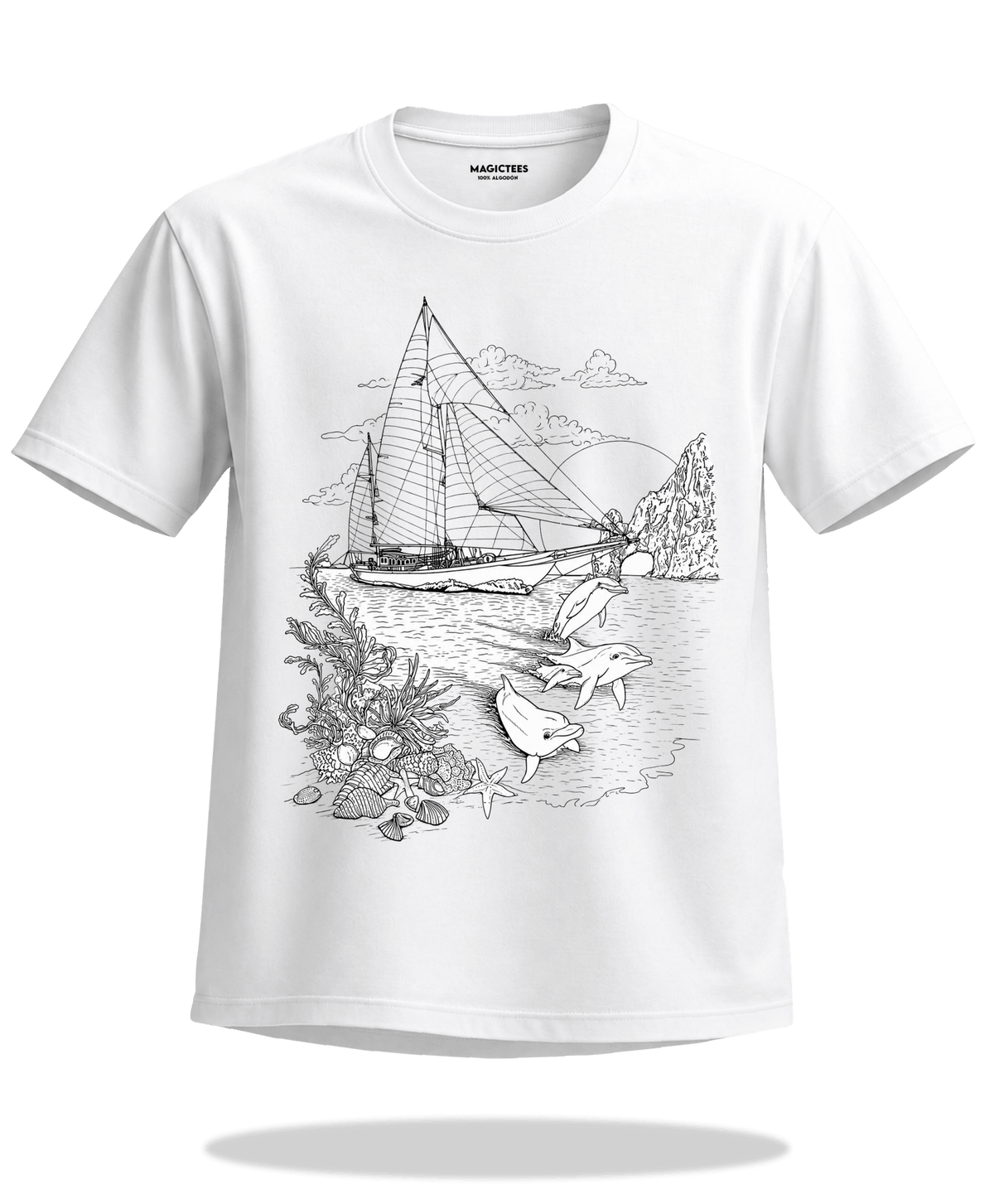 Playera "Velero" – LUMISOL | Donde el sol revela la magia. | Playera que cambia de color con el sol - Magic Tees