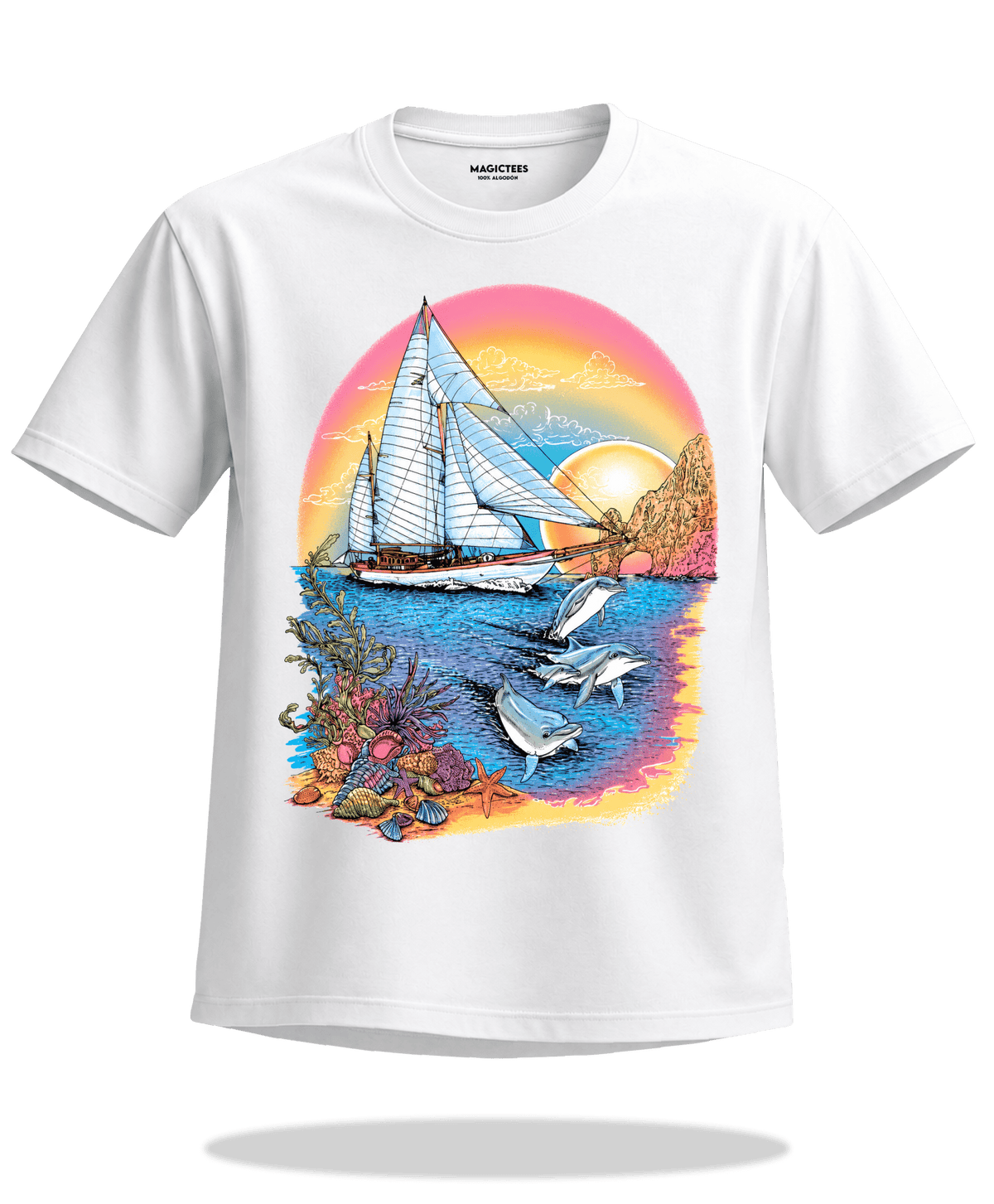Playera "Velero" – LUMISOL | Donde el sol revela la magia. | Playera que cambia de color con el sol - Magic Tees