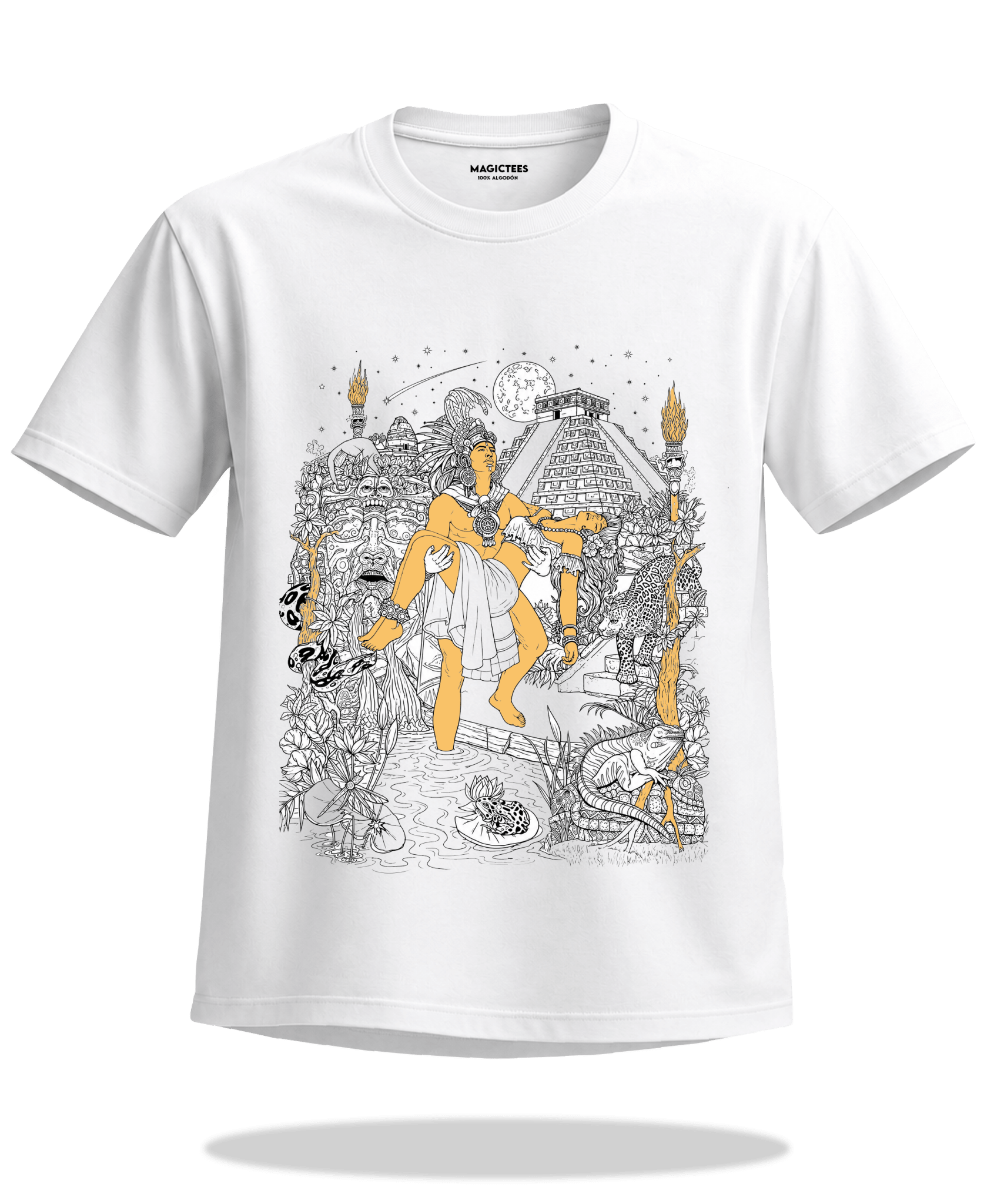 Playera "Amor Maya" – LUMISOL | Donde el sol revela la magia. | Playera que cambia de color con el sol - Magic Tees