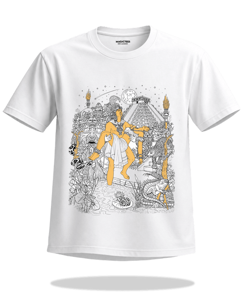 Playera "Amor Maya" – LUMISOL | Donde el sol revela la magia. | Playera que cambia de color con el sol - Magic Tees