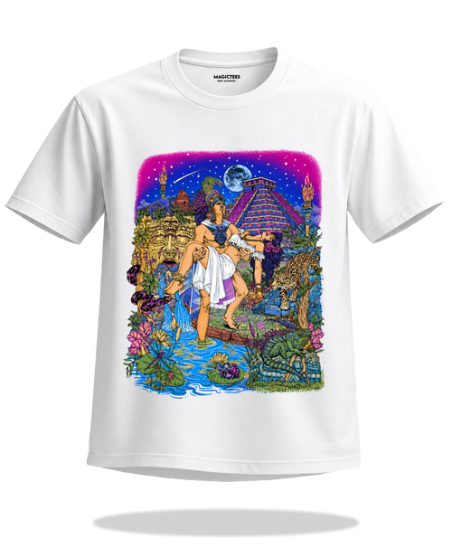 Playera "Amor Maya" – LUMISOL | Donde el sol revela la magia. | Playera que cambia de color con el sol - Magic Tees