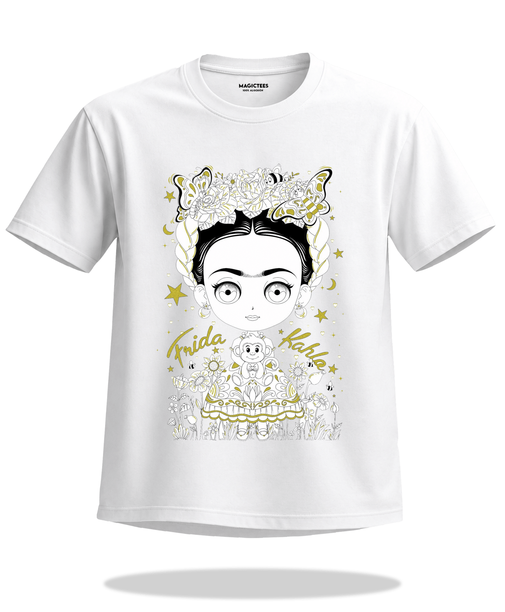 Playera "Fridita" – LUMISOL | Donde el sol revela la magia. | Playera que cambia de color con el sol - Magic Tees