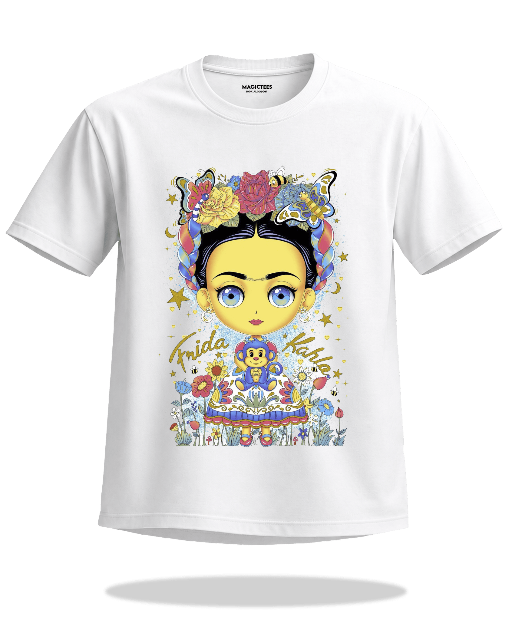 Playera "Fridita" – LUMISOL | Donde el sol revela la magia. | Playera que cambia de color con el sol - Magic Tees