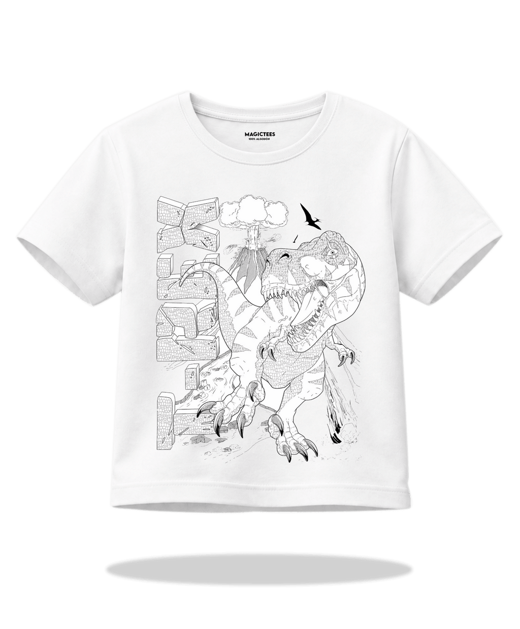 Playera "T-Rex" – LUMISOL | Donde el sol revela la magia | Playera que cambia de color con el sol - Magic Tees