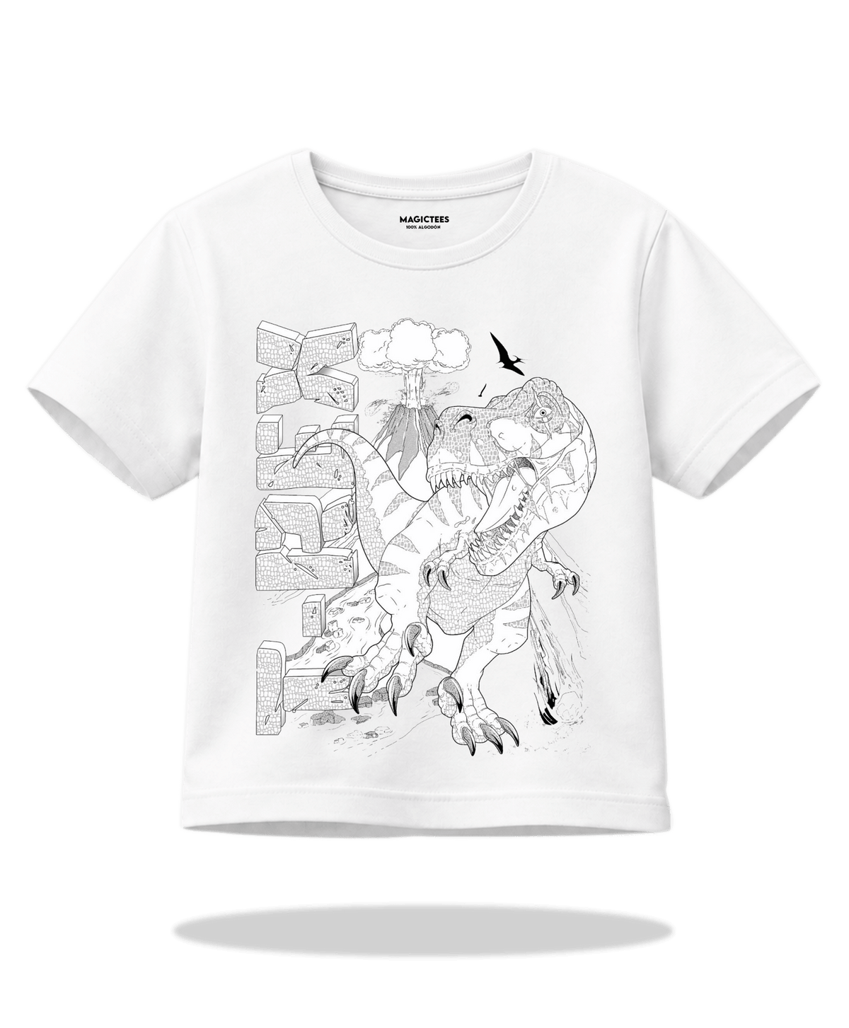 Playera "T-Rex" – LUMISOL | Donde el sol revela la magia | Playera que cambia de color con el sol - Magic Tees