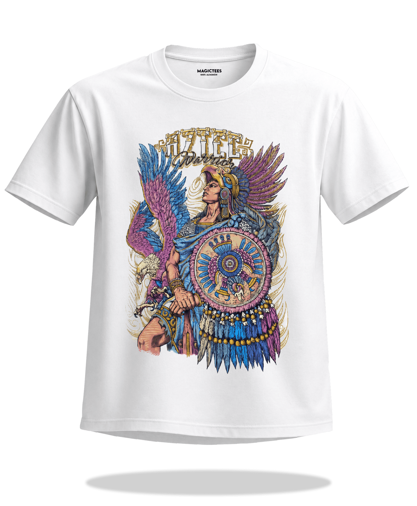 Playera "Aztec Warrior" – LUMISOL | Donde el sol revela la magia. | Playera que cambia de color con el sol - Magic Tees