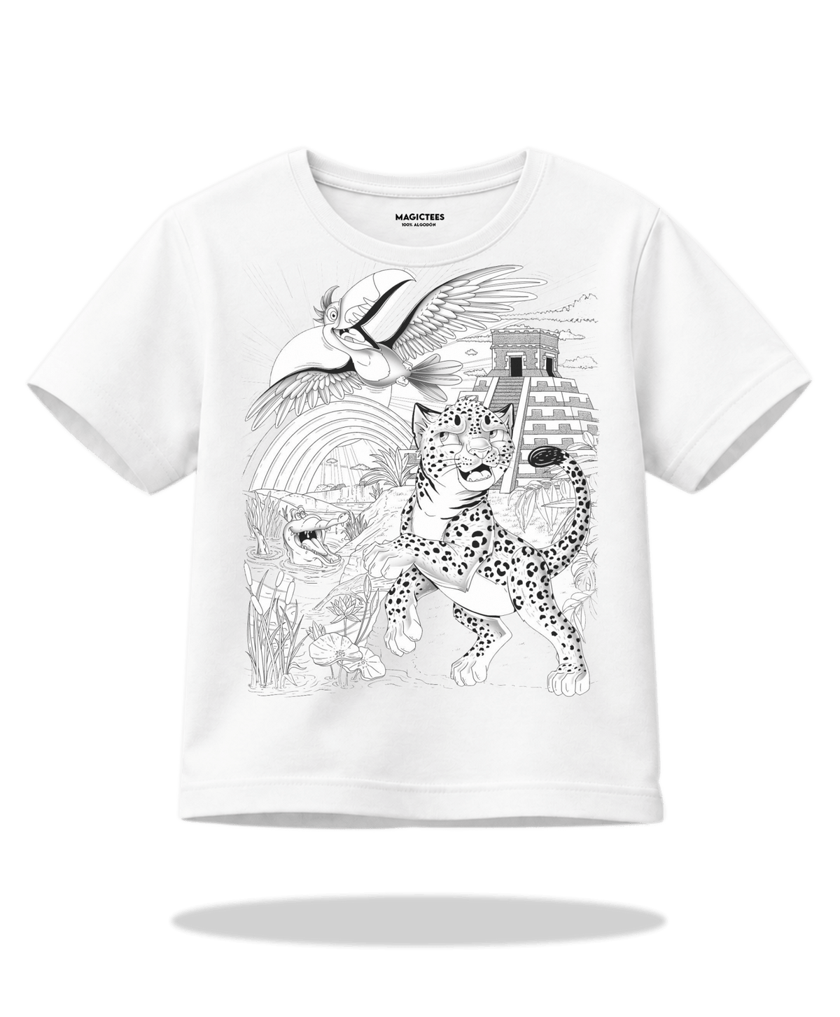 Playera "Jaguarcito" – LUMISOL | Donde el sol revela la magia | Playera que cambia de color con el sol - Magic Tees