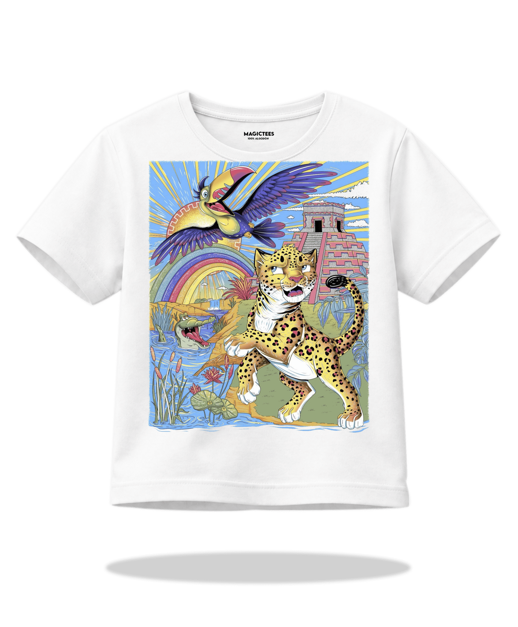 Playera "Jaguarcito" – LUMISOL | Donde el sol revela la magia | Playera que cambia de color con el sol - Magic Tees