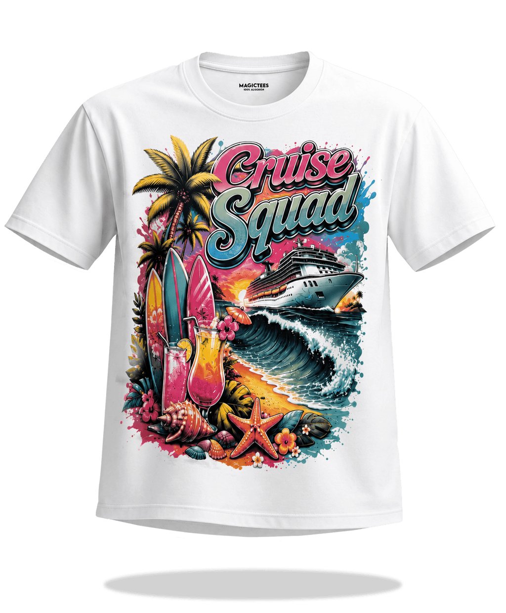 Playera "Cruise Squad" – LUMISOL | Donde el sol revela la magia. | Playera que cambia de color con el sol - Magic Tees