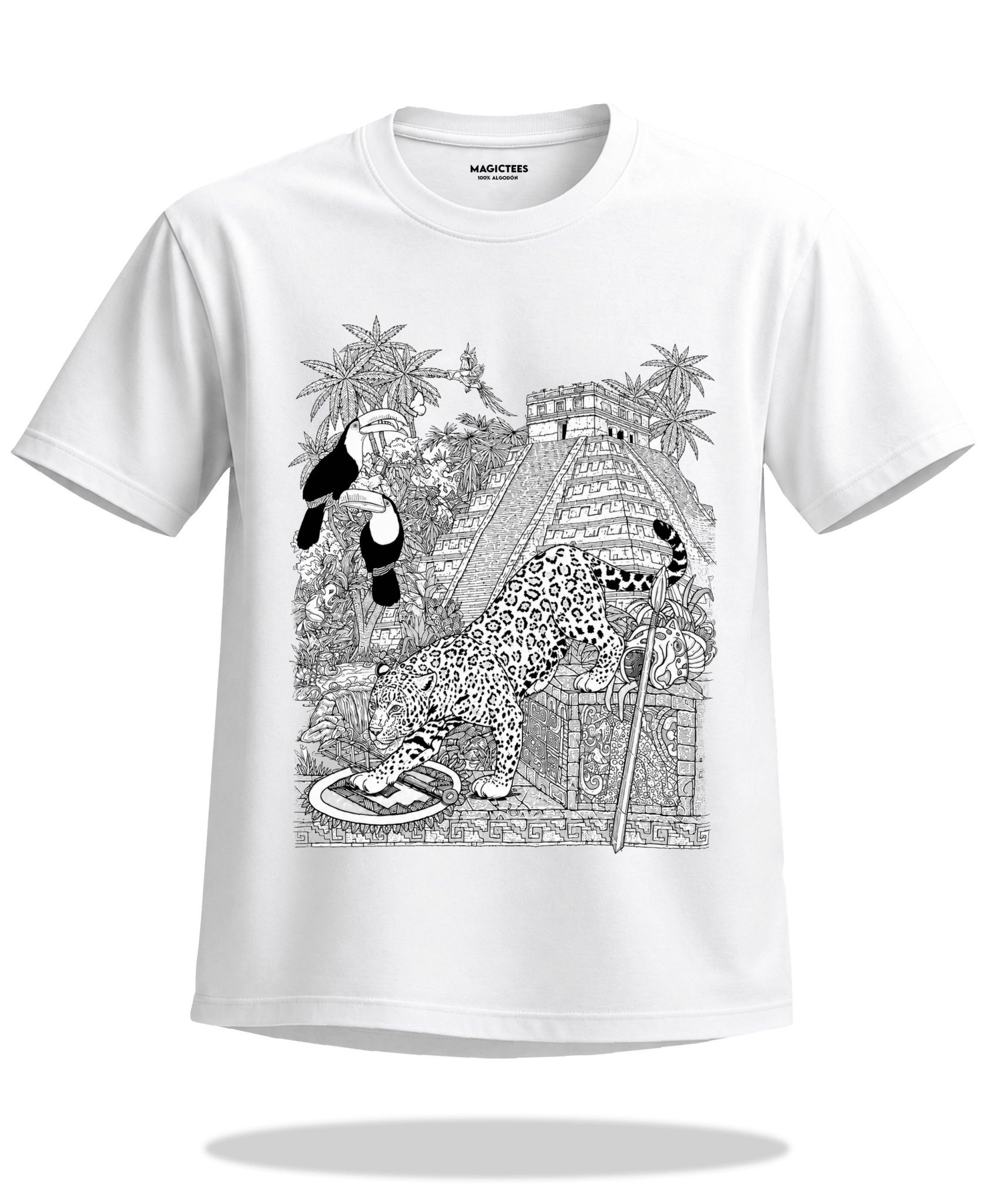 Playera "Jaguar Bajando" – LUMISOL | Donde el sol revela la magia. | Playera que cambia de color con el sol - Magic Tees