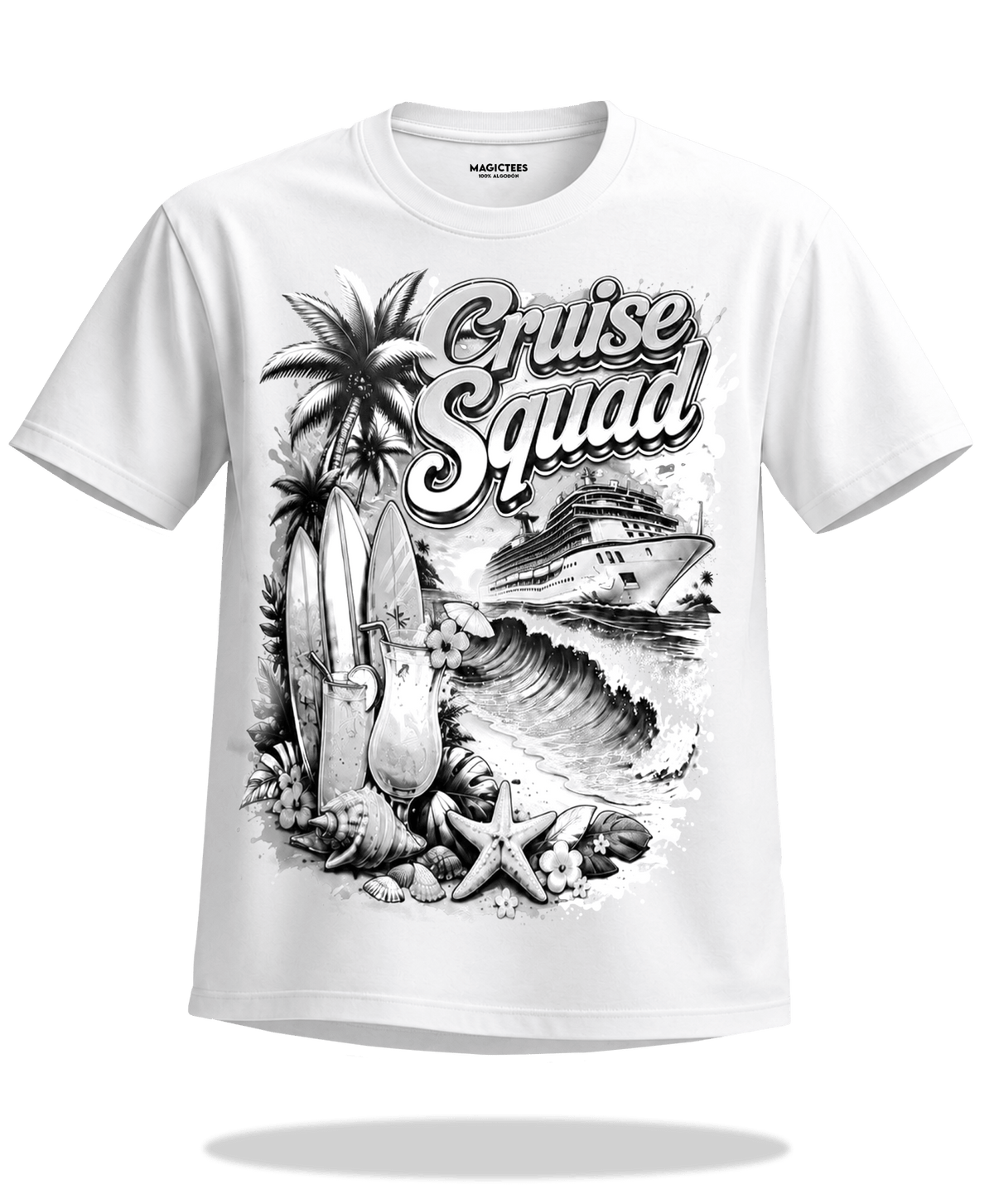Playera "Cruise Squad" – LUMISOL | Donde el sol revela la magia. | Playera que cambia de color con el sol - Magic Tees