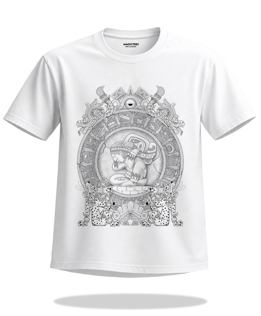 Playera "Calendario Maya" – LUMISOL | Donde el sol revela la magia. | Playera que cambia de color con el sol - Magic Tees