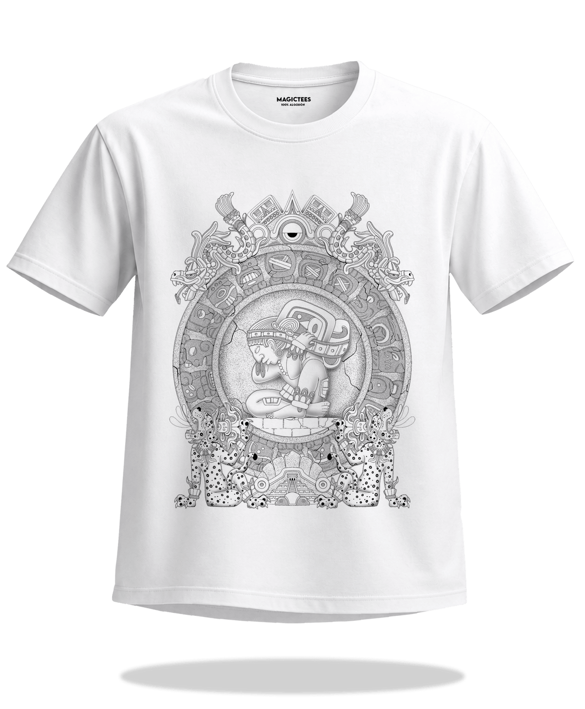 Playera "Calendario Maya" – LUMISOL | Donde el sol revela la magia. | Playera que cambia de color con el sol - Magic Tees