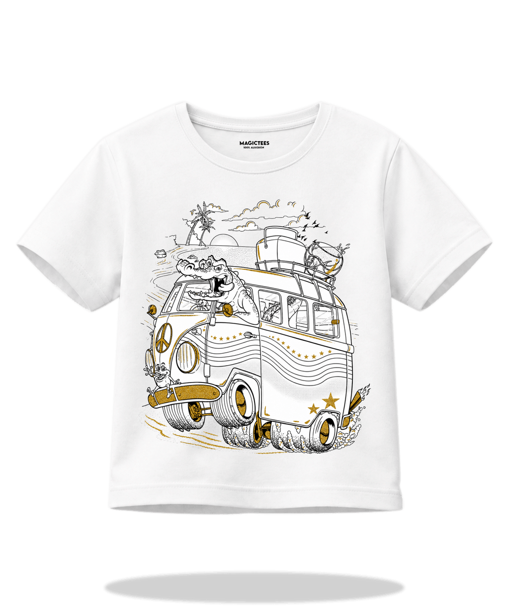 Playera "Combi" – LUMISOL | Donde el sol revela la magia | Playera que cambia de color con el sol - Magic Tees