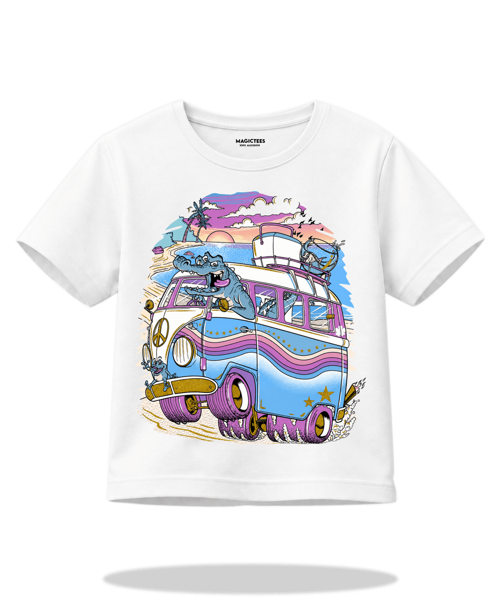 Playera "Combi" – LUMISOL | Donde el sol revela la magia | Playera que cambia de color con el sol - Magic Tees