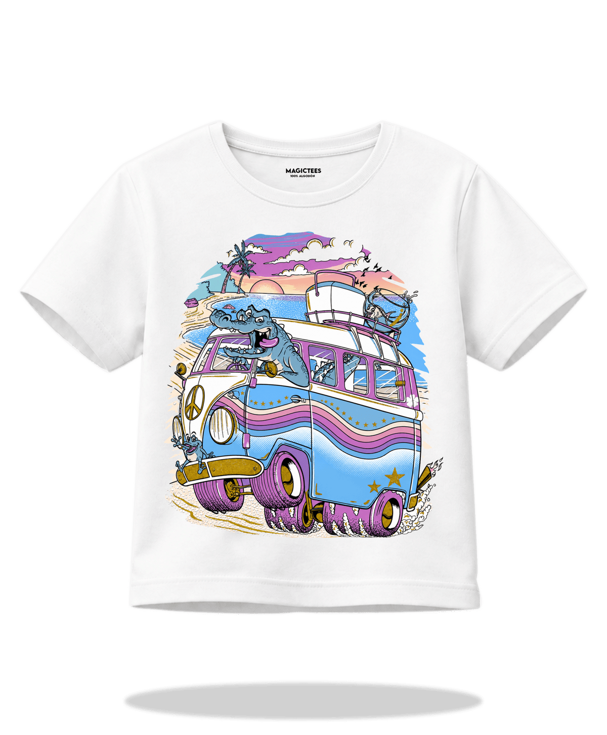 Playera "Combi" – LUMISOL | Donde el sol revela la magia | Playera que cambia de color con el sol - Magic Tees