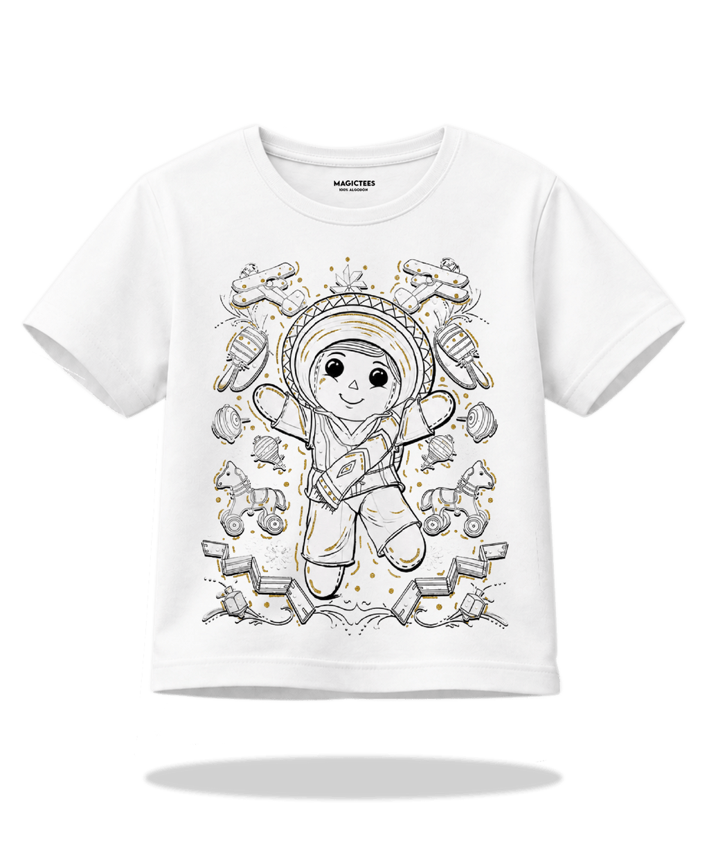 Playera "Juguete Mexicano" – LUMISOL | Donde el sol revela la magia | Playera que cambia de color con el sol - Magic Tees