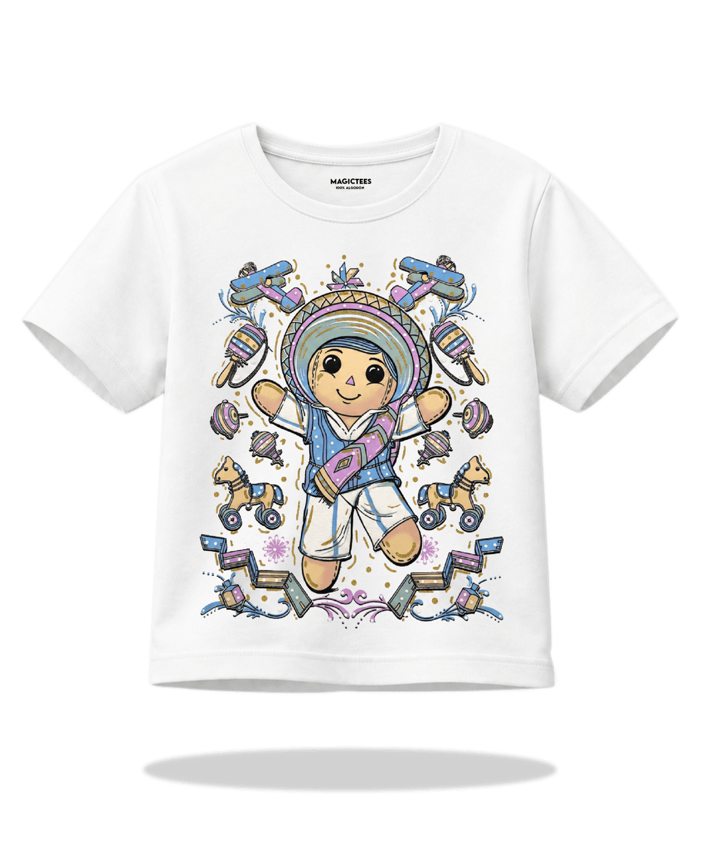 Playera "Juguete Mexicano" – LUMISOL | Donde el sol revela la magia | Playera que cambia de color con el sol - Magic Tees