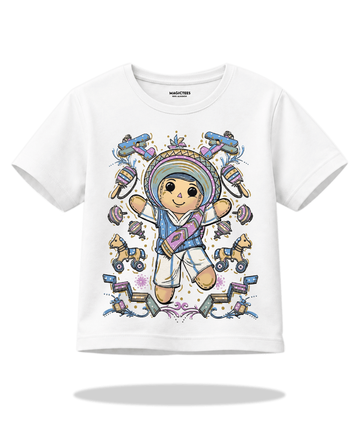 Playera "Juguete Mexicano" – LUMISOL | Donde el sol revela la magia | Playera que cambia de color con el sol - Magic Tees