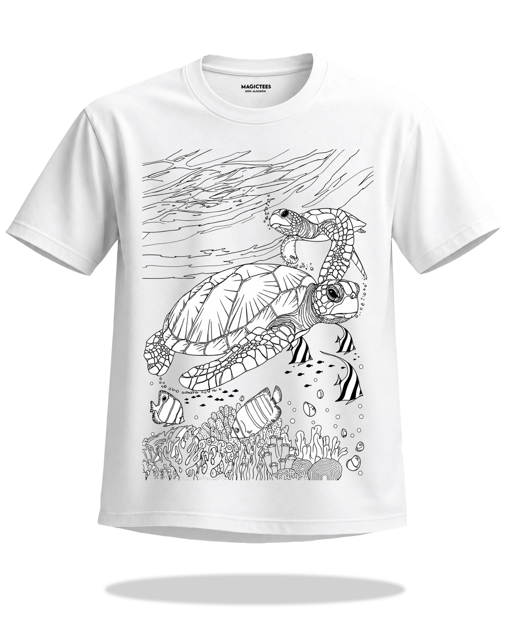Playera "Tortugas" – LUMISOL | Donde el sol revela la magia. | Playera que cambia de color con el sol - Magic Tees