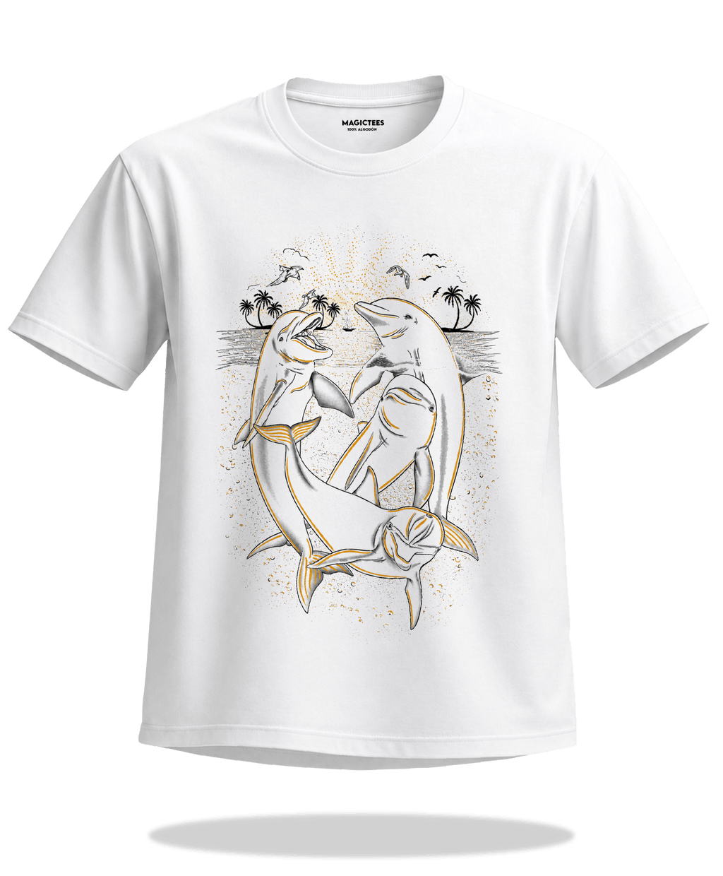 Playeras "Delfines" – LUMISOL | Donde el sol revela la magia. | Playera que cambia de color con el sol - Magic Tees