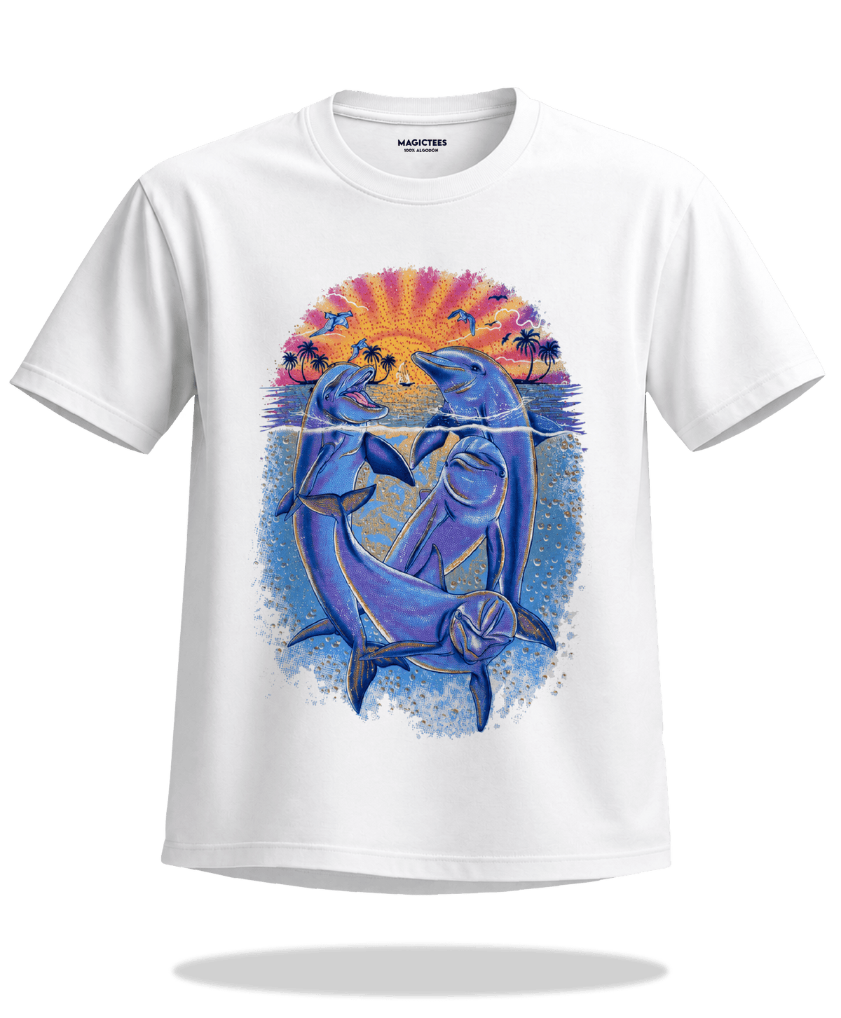 Playeras "Delfines" – LUMISOL | Donde el sol revela la magia. | Playera que cambia de color con el sol - Magic Tees