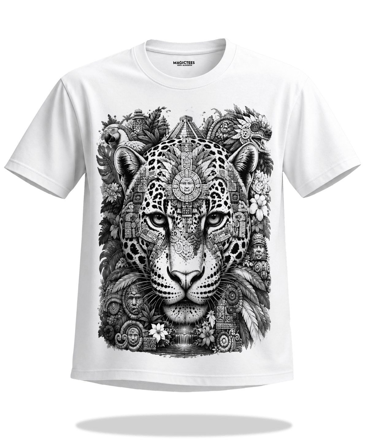 Playera "Rostro Jaguar Vision" – LUMISOL | Donde el sol revela la magia. | Playera que cambia de color con el sol - Magic Tees