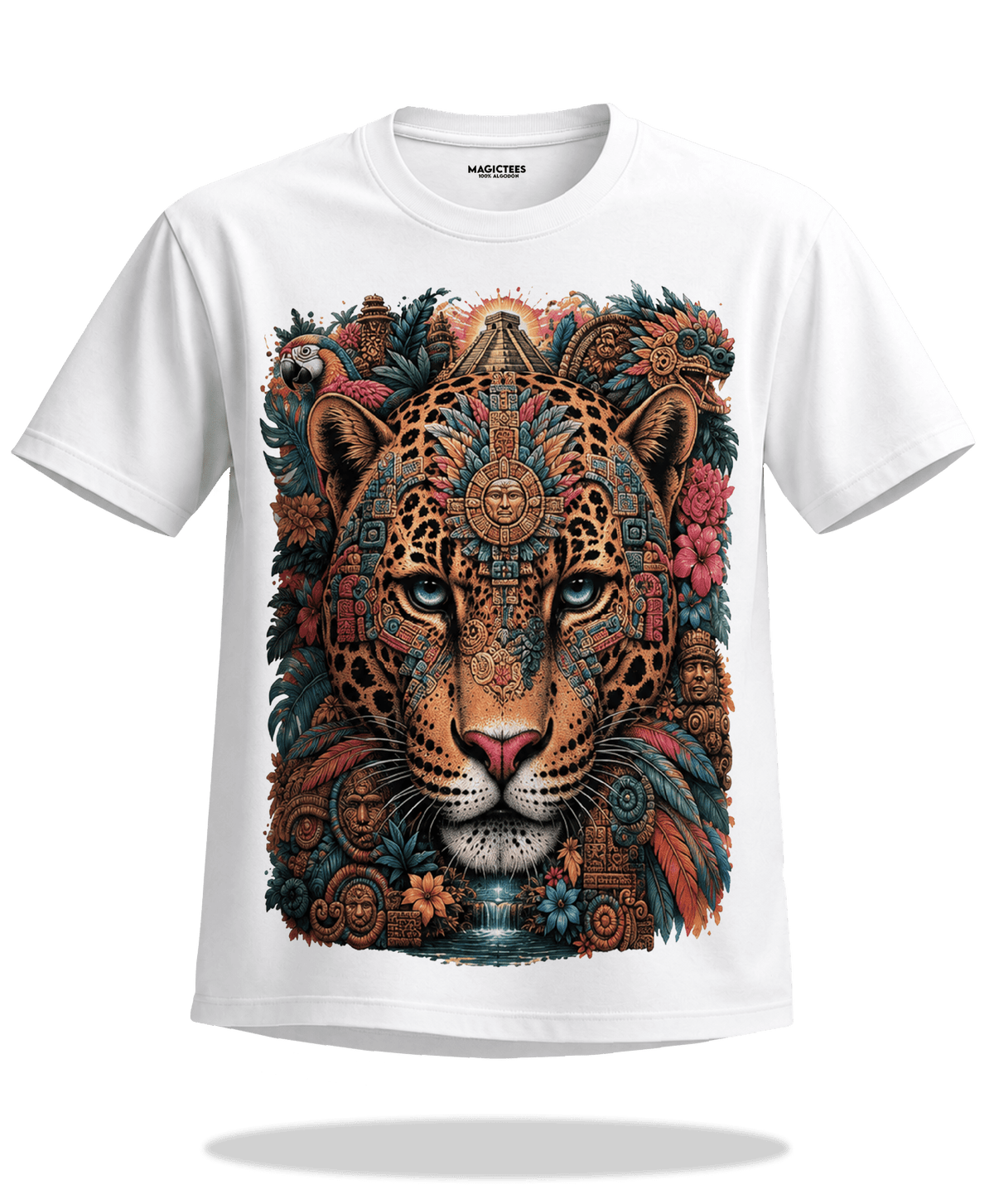 Playera "Rostro Jaguar Vision" – LUMISOL | Donde el sol revela la magia. | Playera que cambia de color con el sol - Magic Tees
