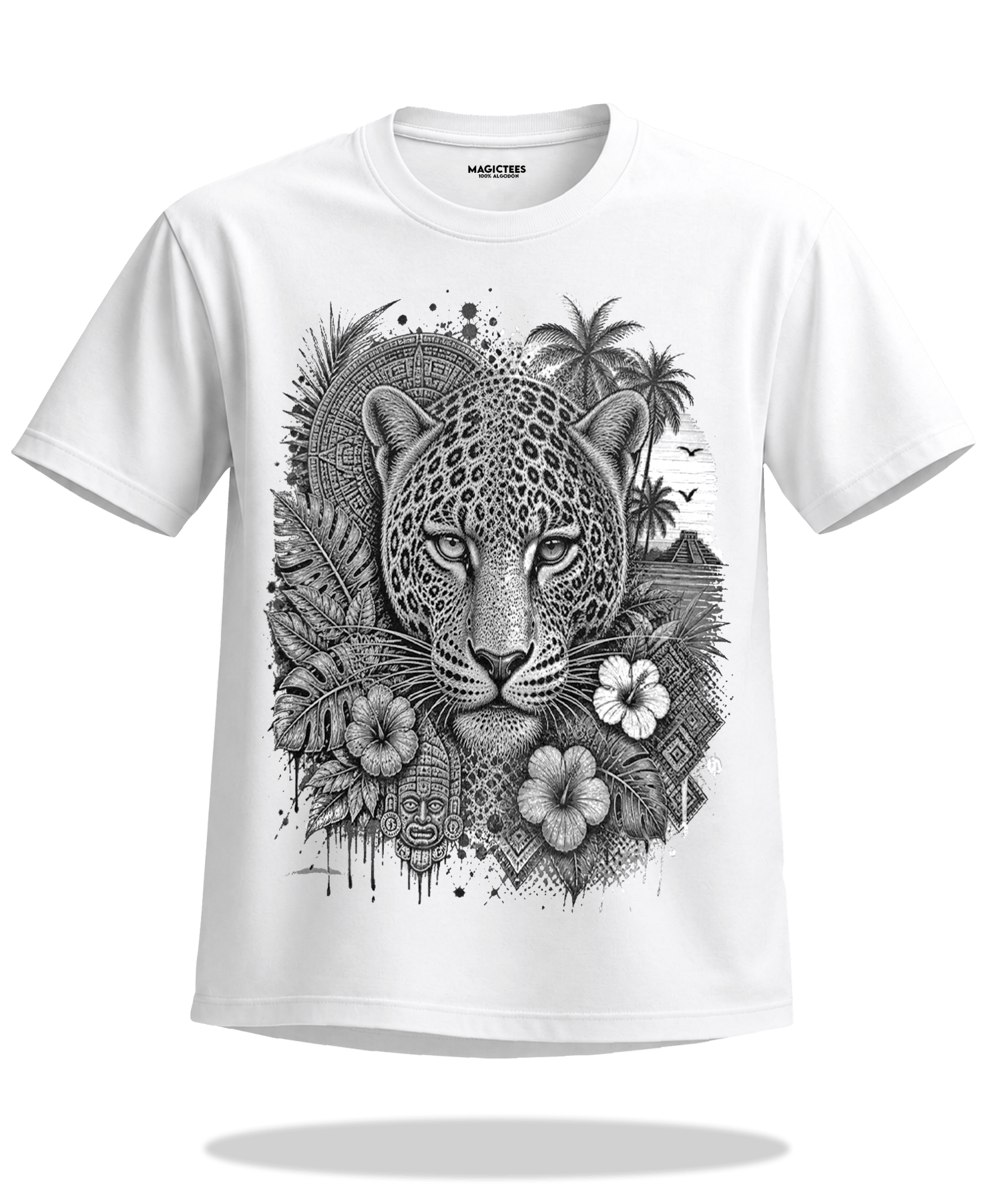 Playera "Jaguar Duo Visión" – LUMISOL | Donde el sol revela la magia. | Playera que cambia de color con el sol - Magic Tees