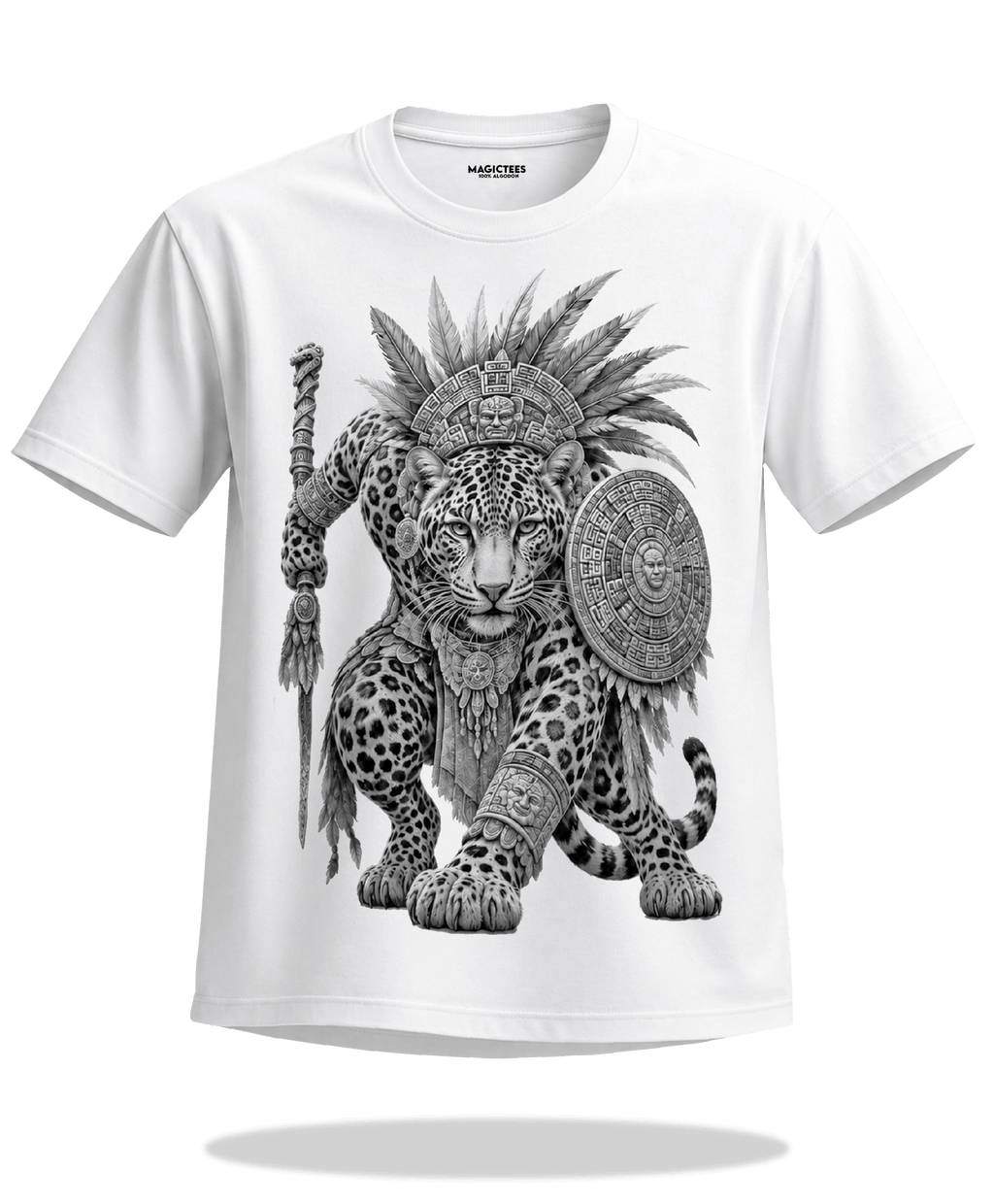 Playera "Caballero Jaguar Duo" – LUMISOL | Donde el sol revela la magia. | Playera que cambia de color con el sol - Magic Tees
