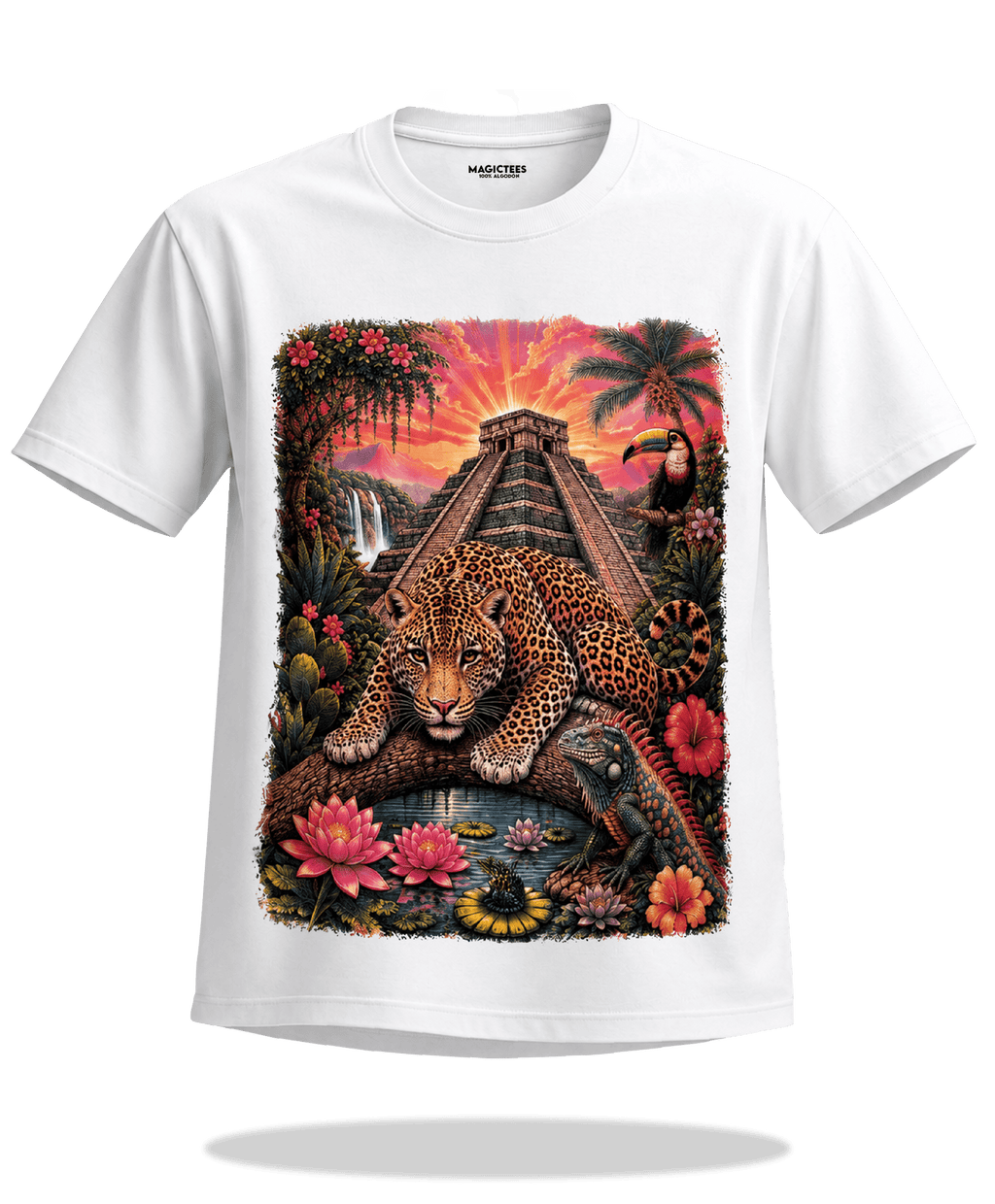 Playera "Jaguar Tronco Visión" – LUMISOL | Donde el sol revela la magia. | Playera que cambia de color con el sol - Magic Tees