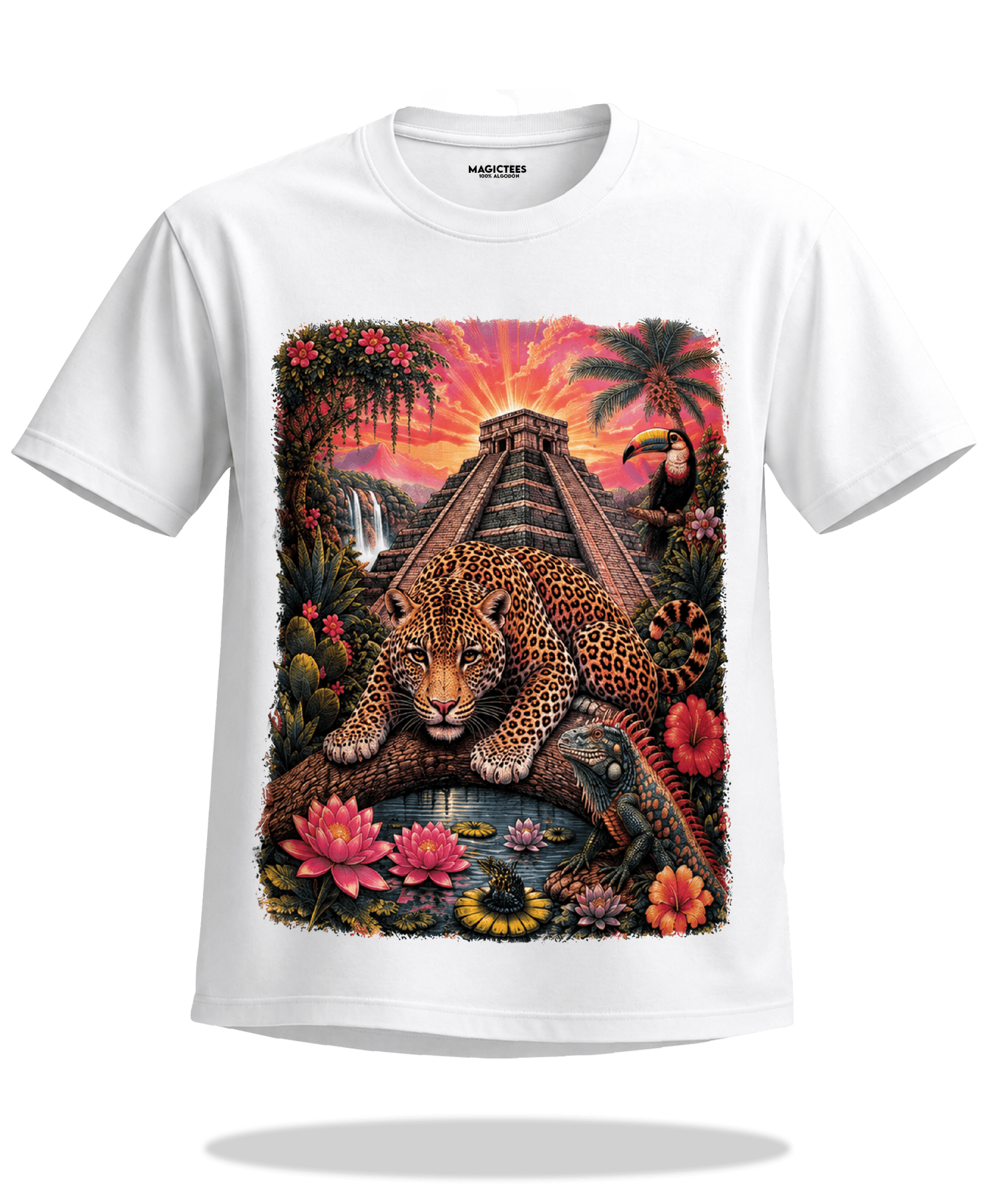 Playera "Jaguar Tronco Visión" – LUMISOL | Donde el sol revela la magia. | Playera que cambia de color con el sol - Magic Tees