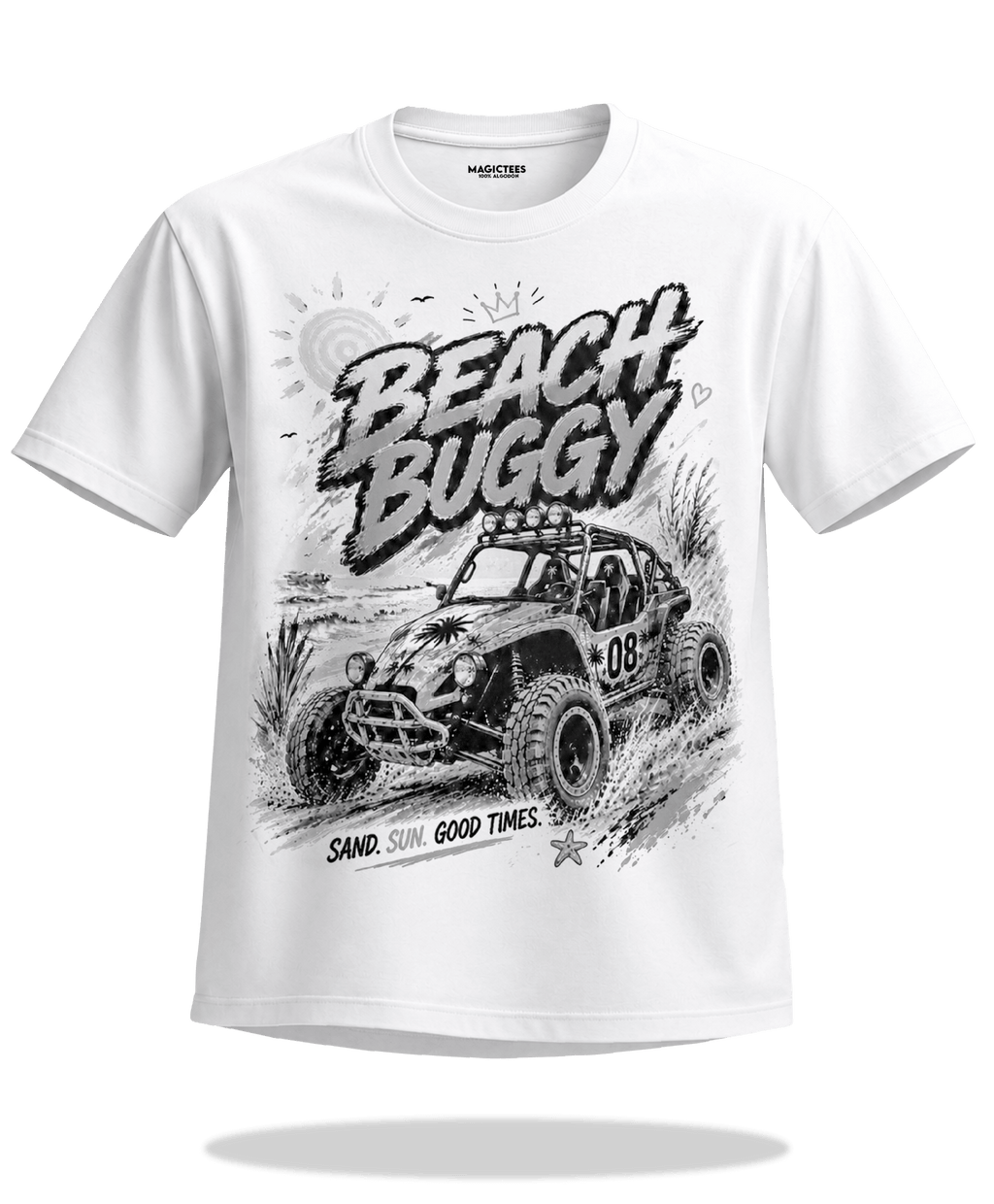 Playeras "Beach Buggy" – LUMISOL | Donde el sol revela la magia. | Playera que cambia de color con el sol - Magic Tees