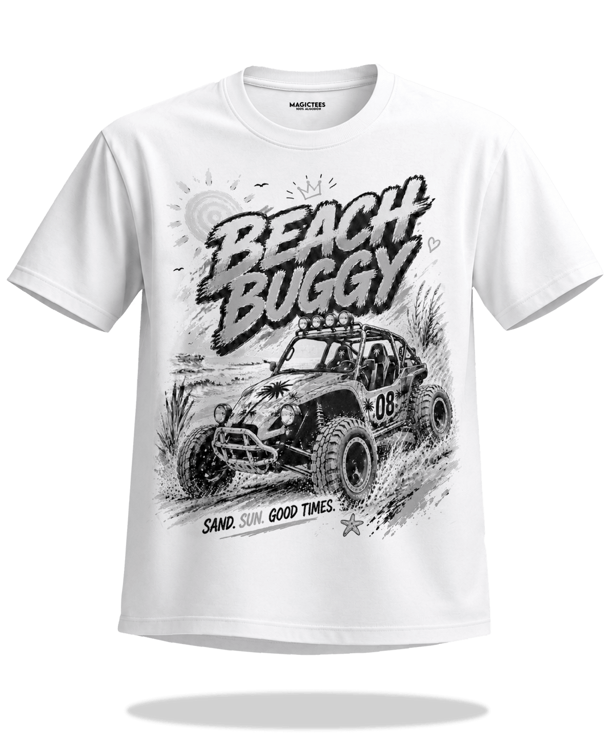 Playeras "Beach Buggy" – LUMISOL | Donde el sol revela la magia. | Playera que cambia de color con el sol - Magic Tees