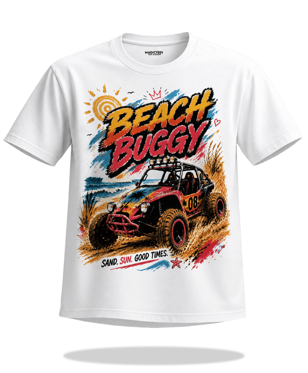 Playeras "Beach Buggy" – LUMISOL | Donde el sol revela la magia. | Playera que cambia de color con el sol - Magic Tees