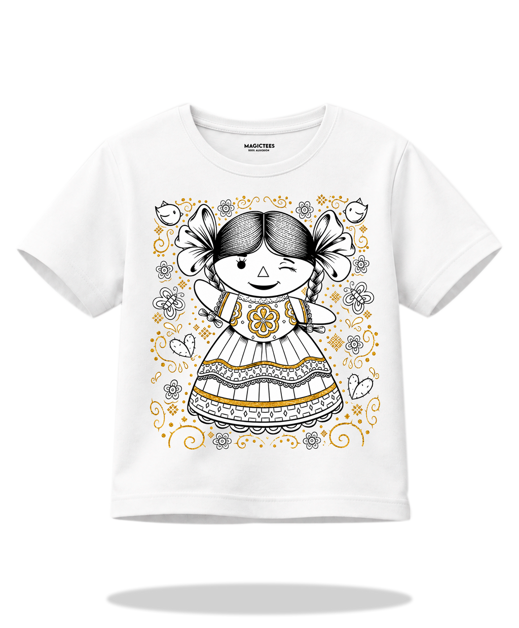 Playera "Muñeca Lele" – LUMISOL | Donde el sol revela la magia | Playera que cambia de color con el sol - Magic Tees