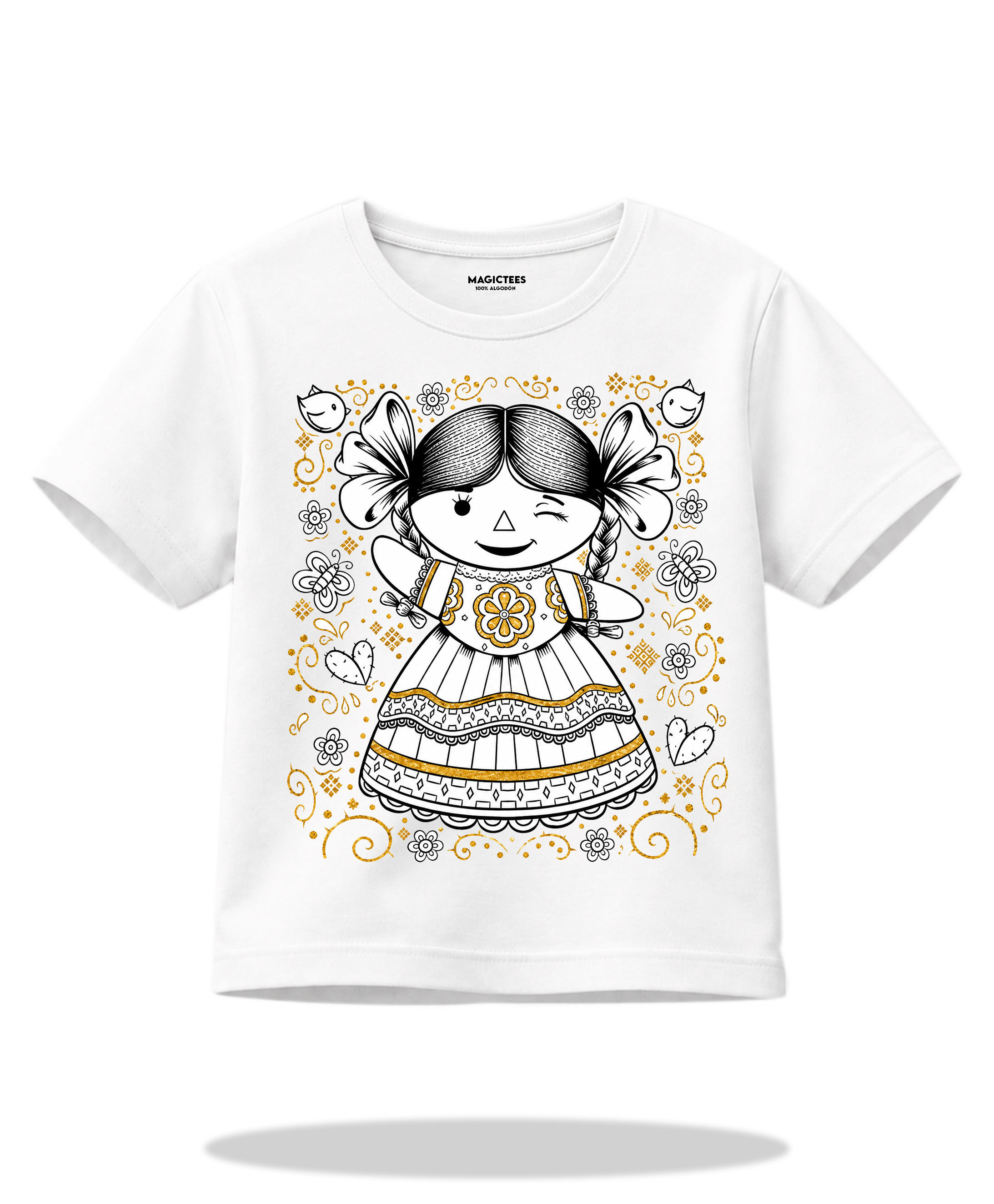 Playera "Muñeca Lele" – LUMISOL | Donde el sol revela la magia | Playera que cambia de color con el sol - Magic Tees