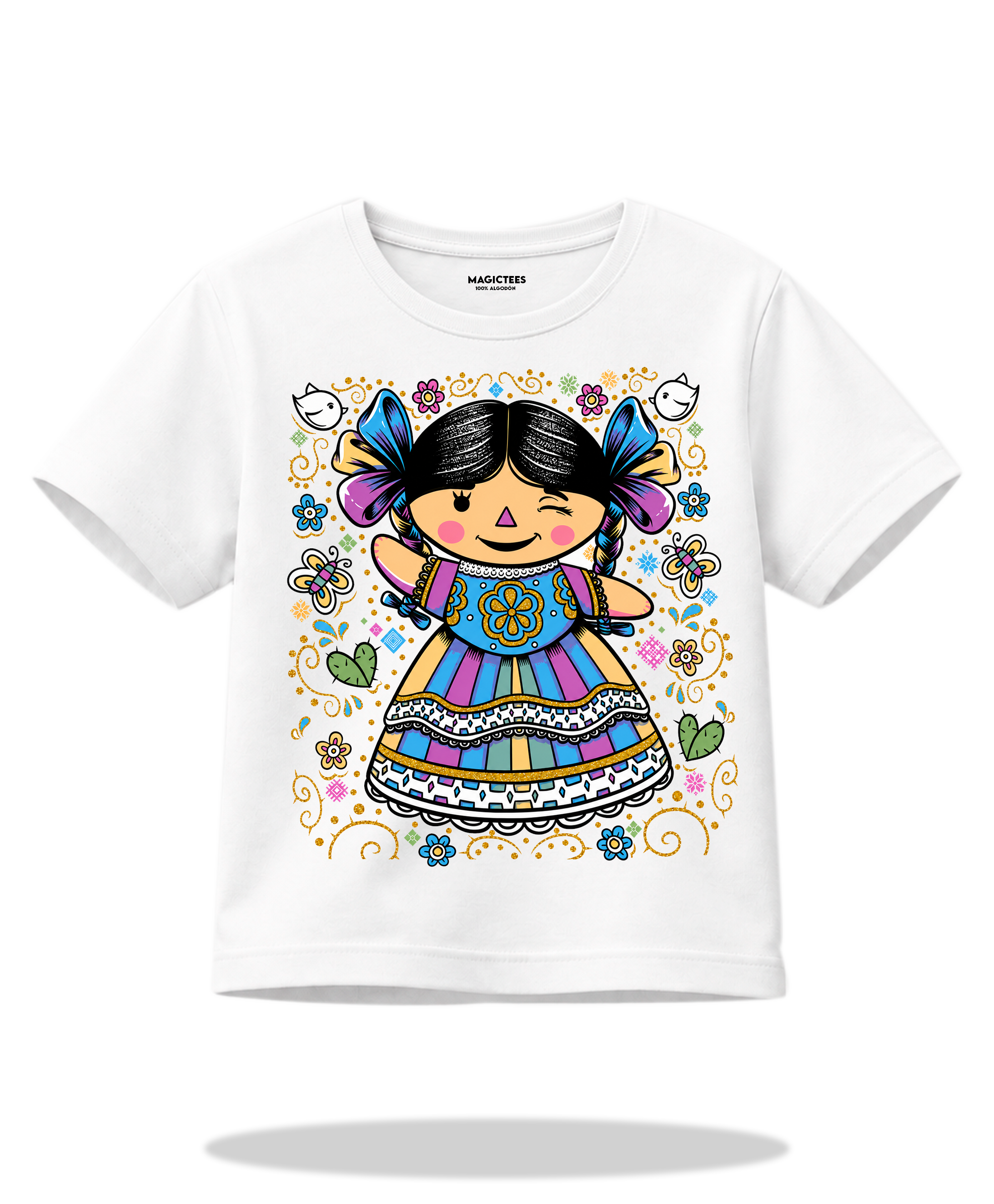 Playera "Muñeca Lele" – LUMISOL | Donde el sol revela la magia | Playera que cambia de color con el sol - Magic Tees