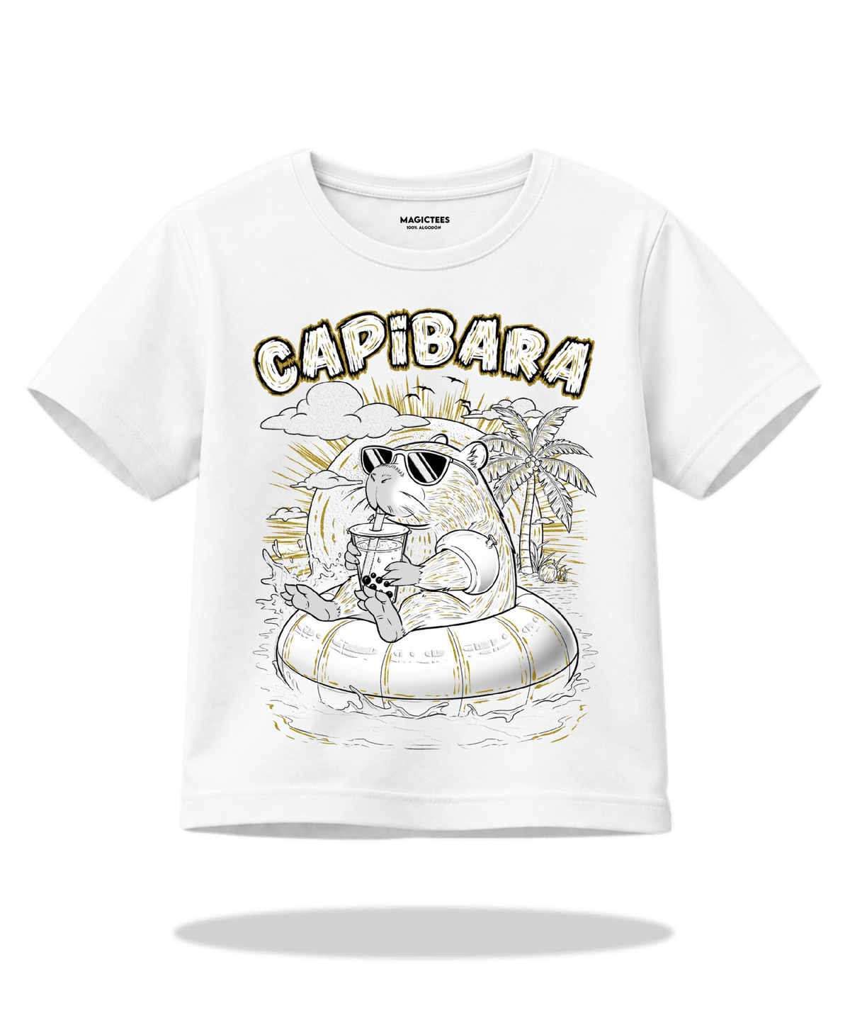 Playera "Capibara" – LUMISOL | Donde el sol revela la magia | Playera que cambia de color con el sol - Magic Tees