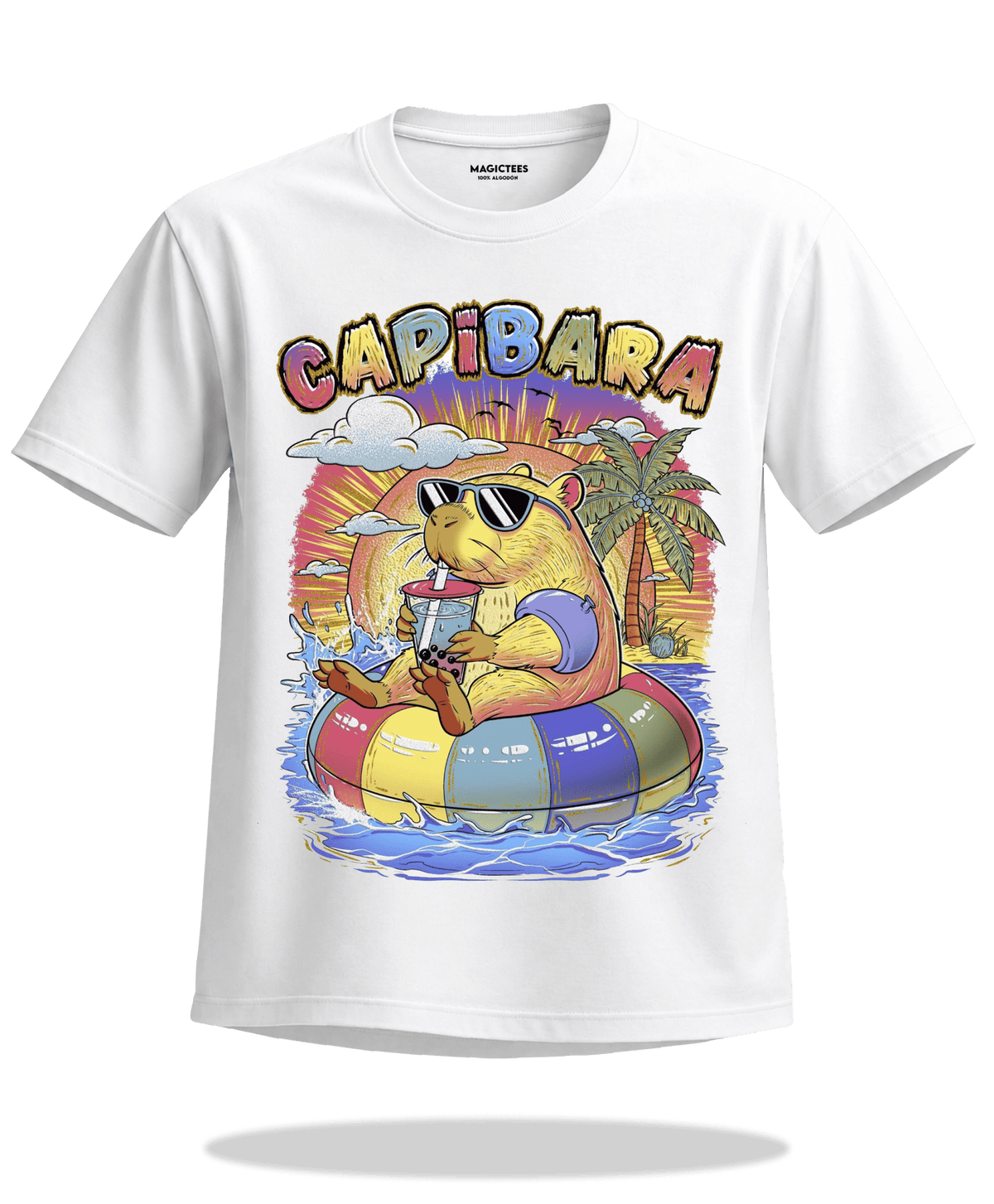 Playera "Capibara" – LUMISOL | Donde el sol revela la magia ☀️ | Playera que cambia de color con el sol - Magic Tees
