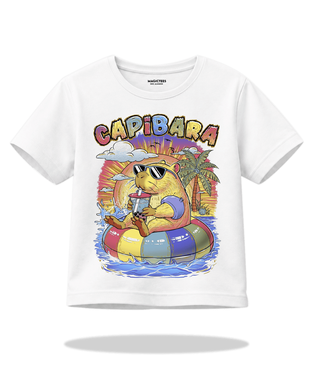 Playera "Capibara" – LUMISOL | Donde el sol revela la magia | Playera que cambia de color con el sol - Magic Tees
