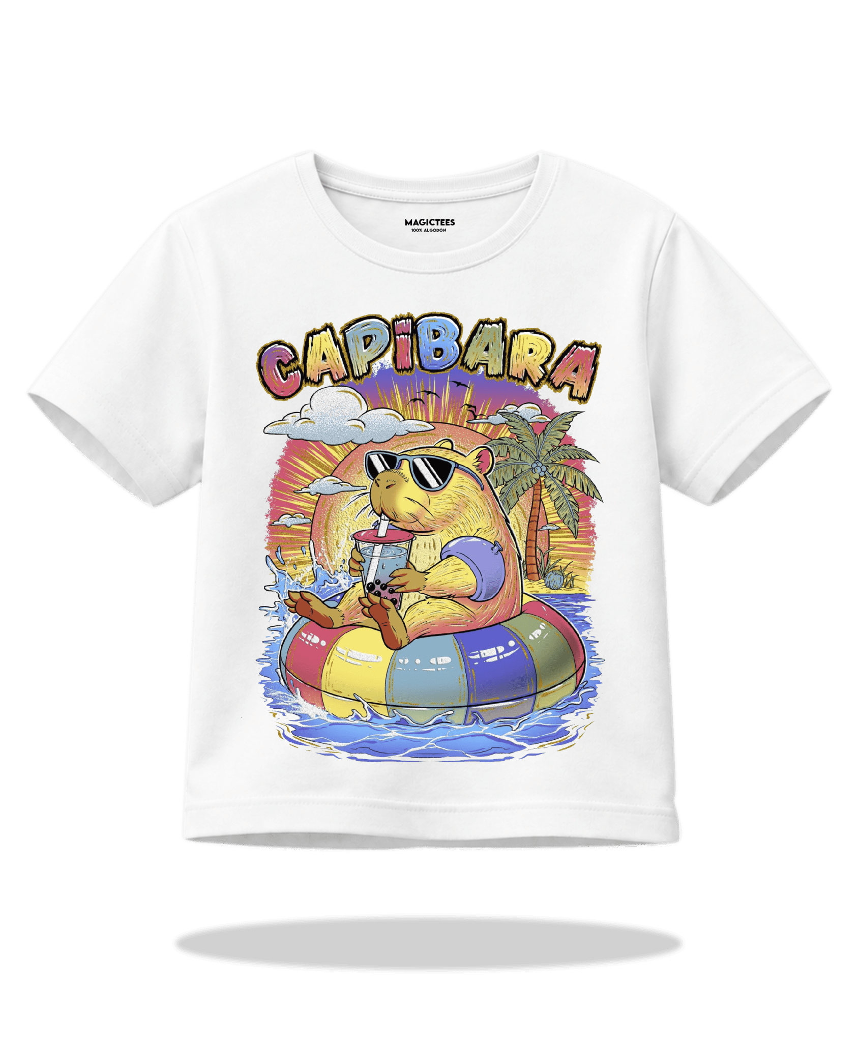 Playera "Capibara" – LUMISOL | Donde el sol revela la magia | Playera que cambia de color con el sol - Magic Tees