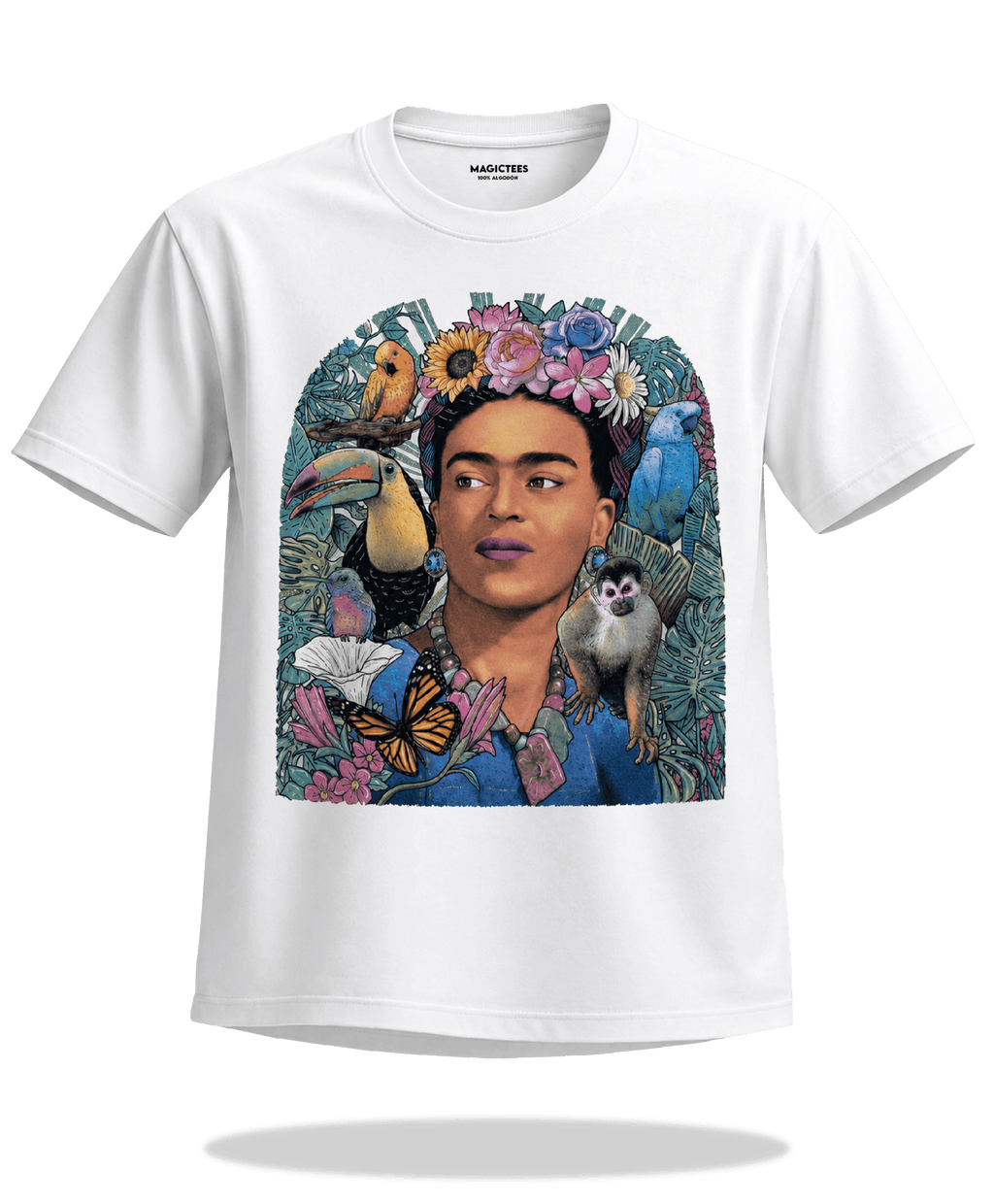 Playera "Frida" – LUMISOL | Donde el sol revela la magia. | Playera que cambia de color con el sol - Magic Tees